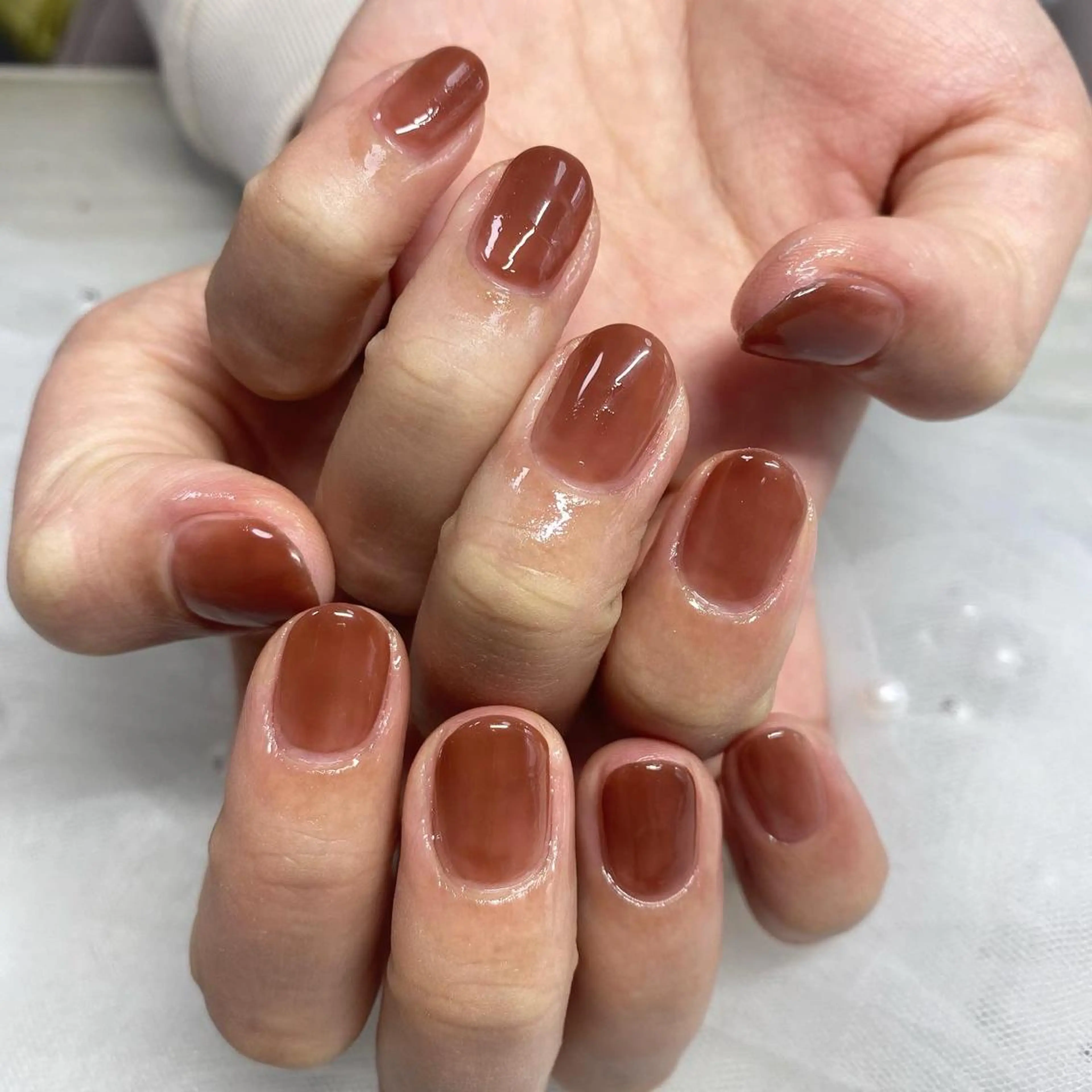 ネイル ワンカラーネイル I pinknail 韓国風·持ち込み専門のネイルデザイン