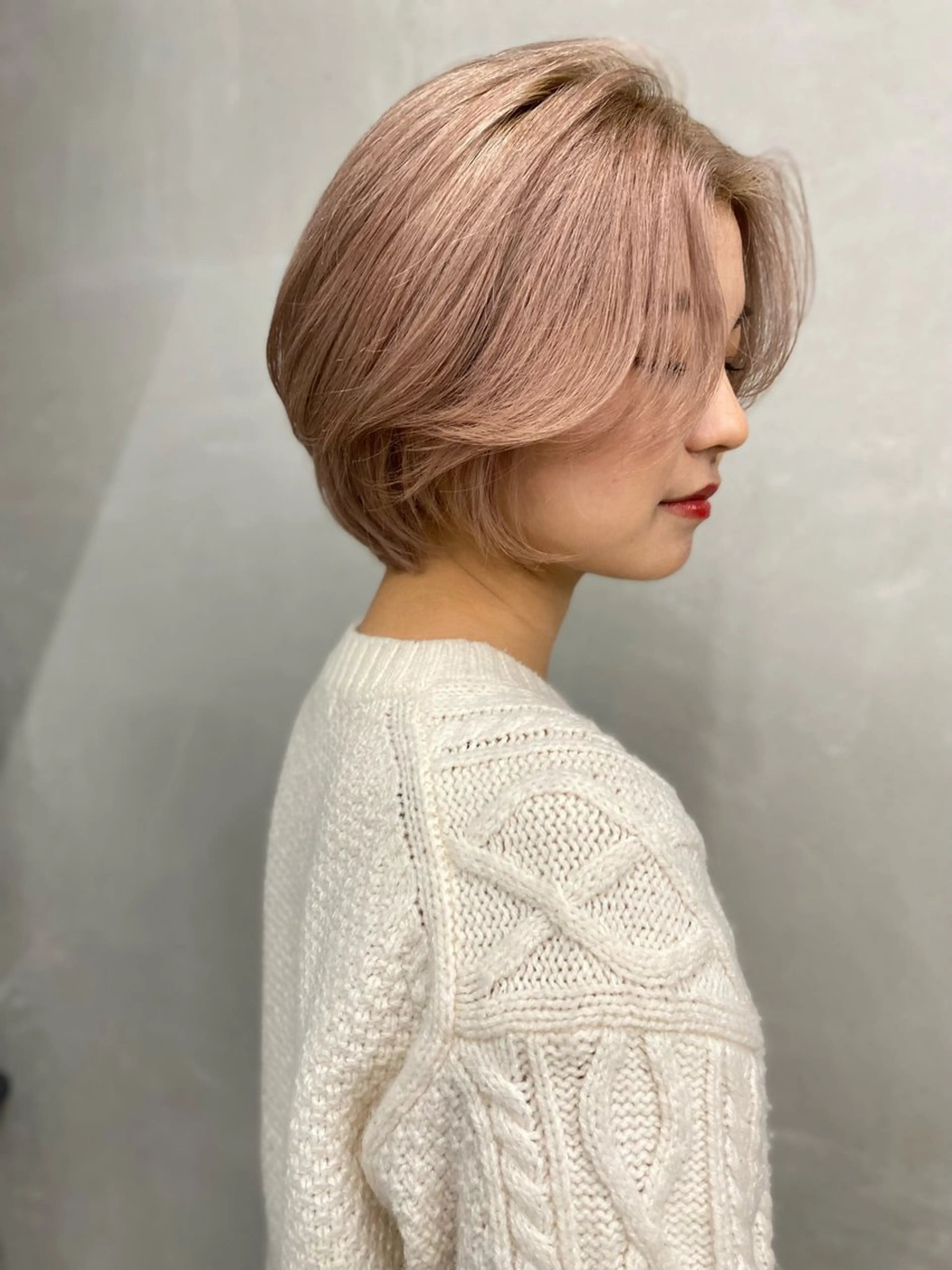 ショート カラー レイヤー/柔色 カラー/SAkiのヘアスタイル