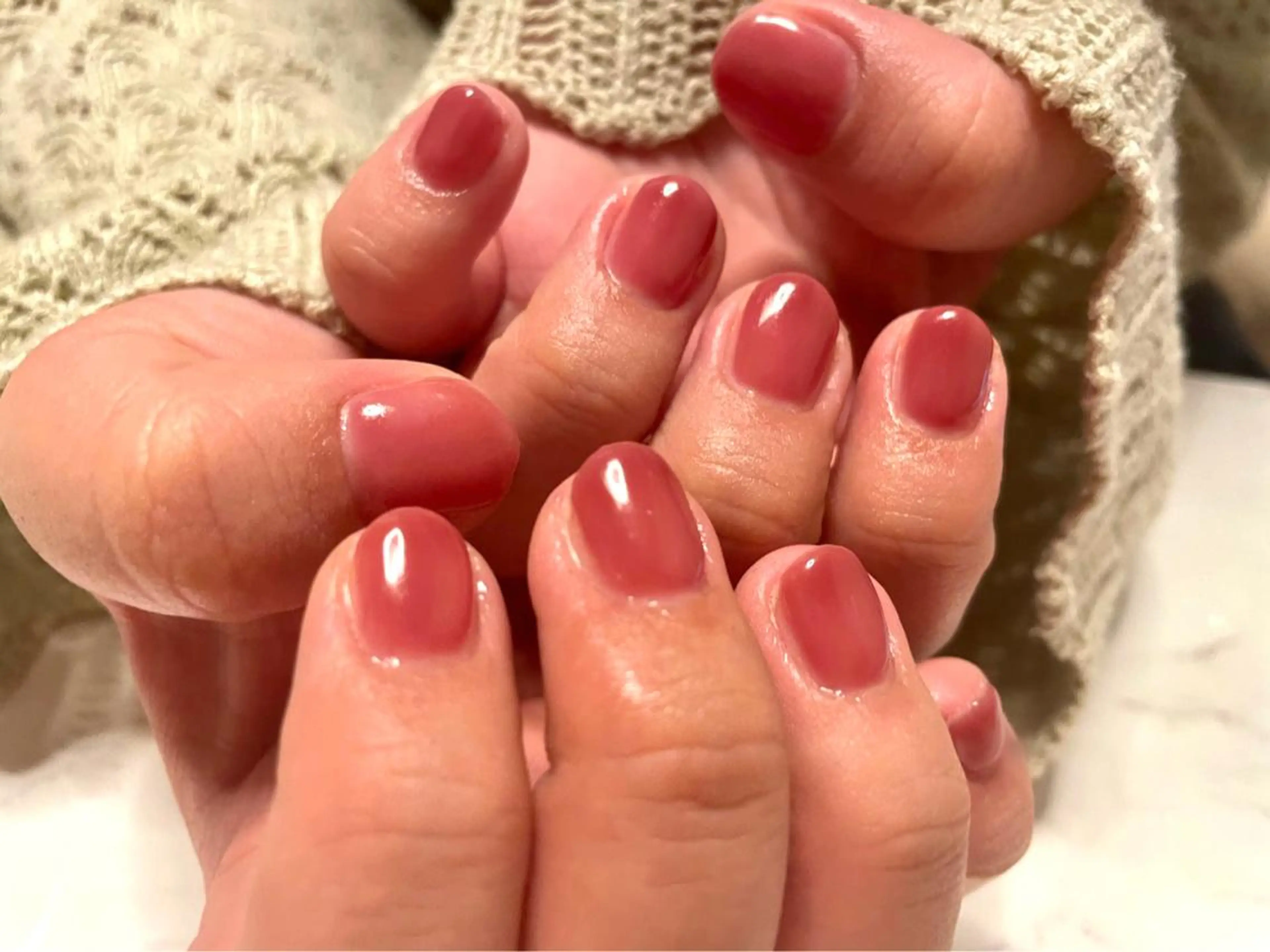 【オフなし】ワンカラーネイルの写真