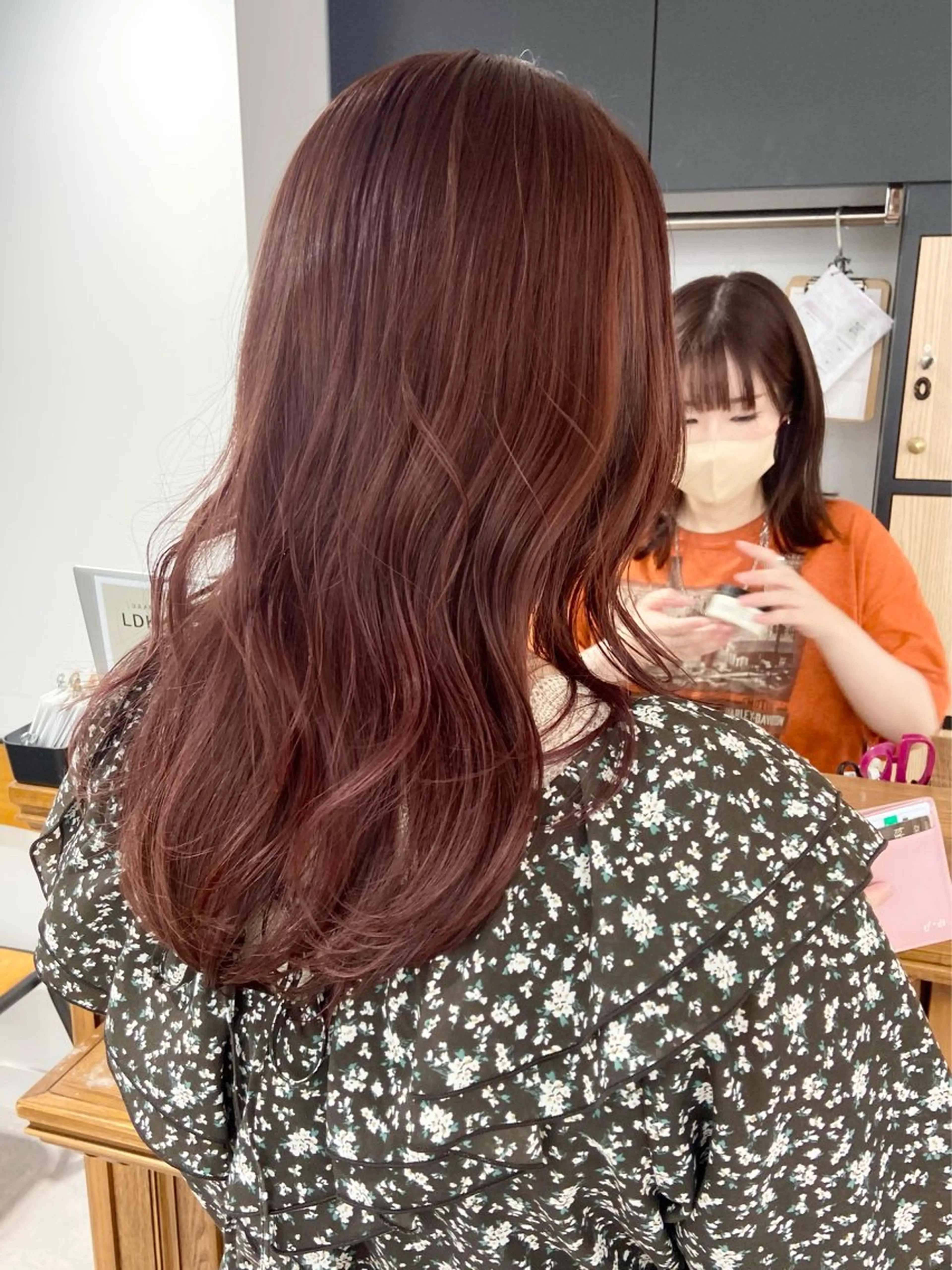 セミロング カラー ダブルカラー 🌙ｃｈｉｎａｒｉのヘアスタイル
