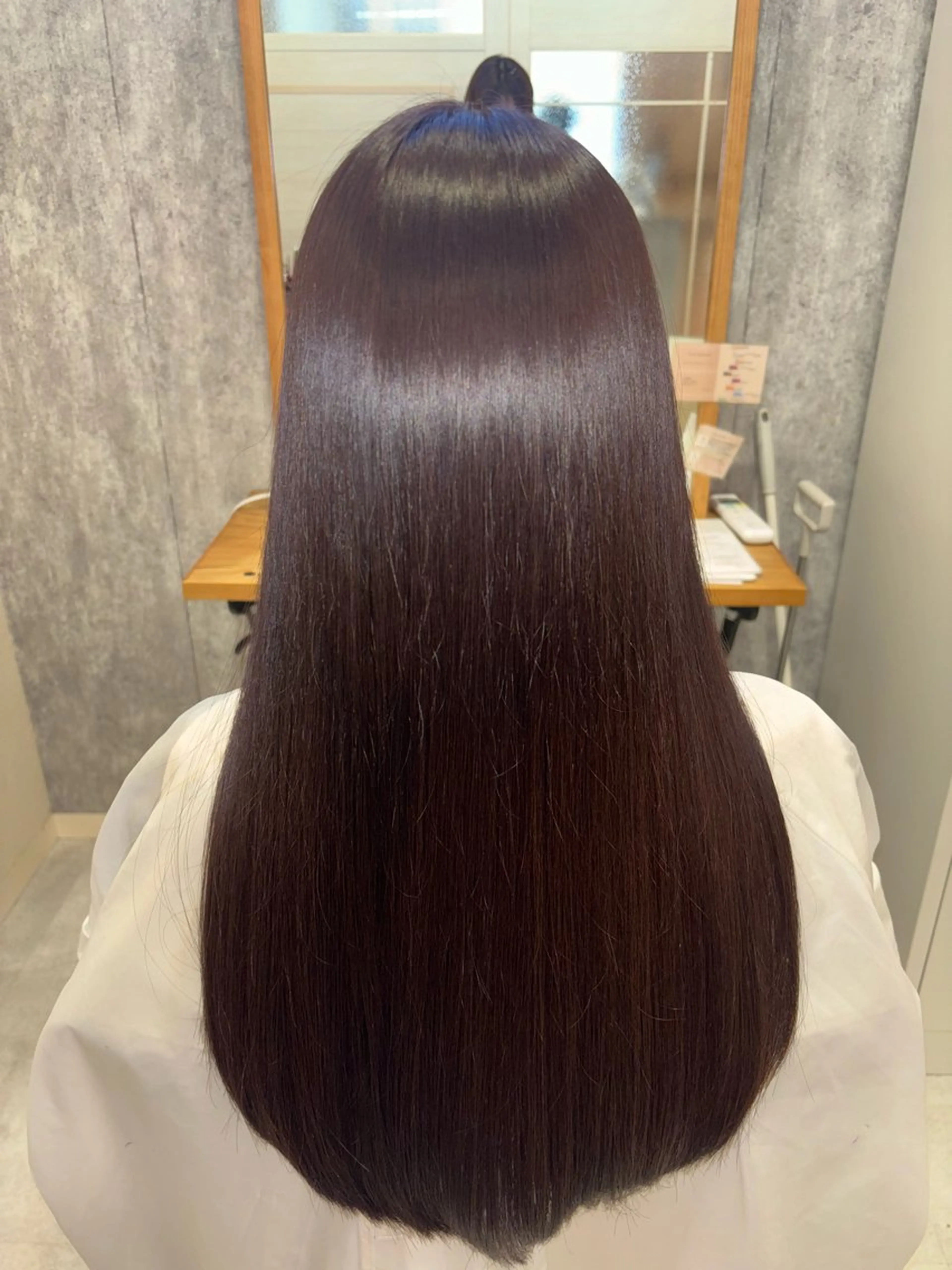 ロング カット 縮毛矯正 KAEDE💖 縮毛矯正/艶カラーのヘアスタイル