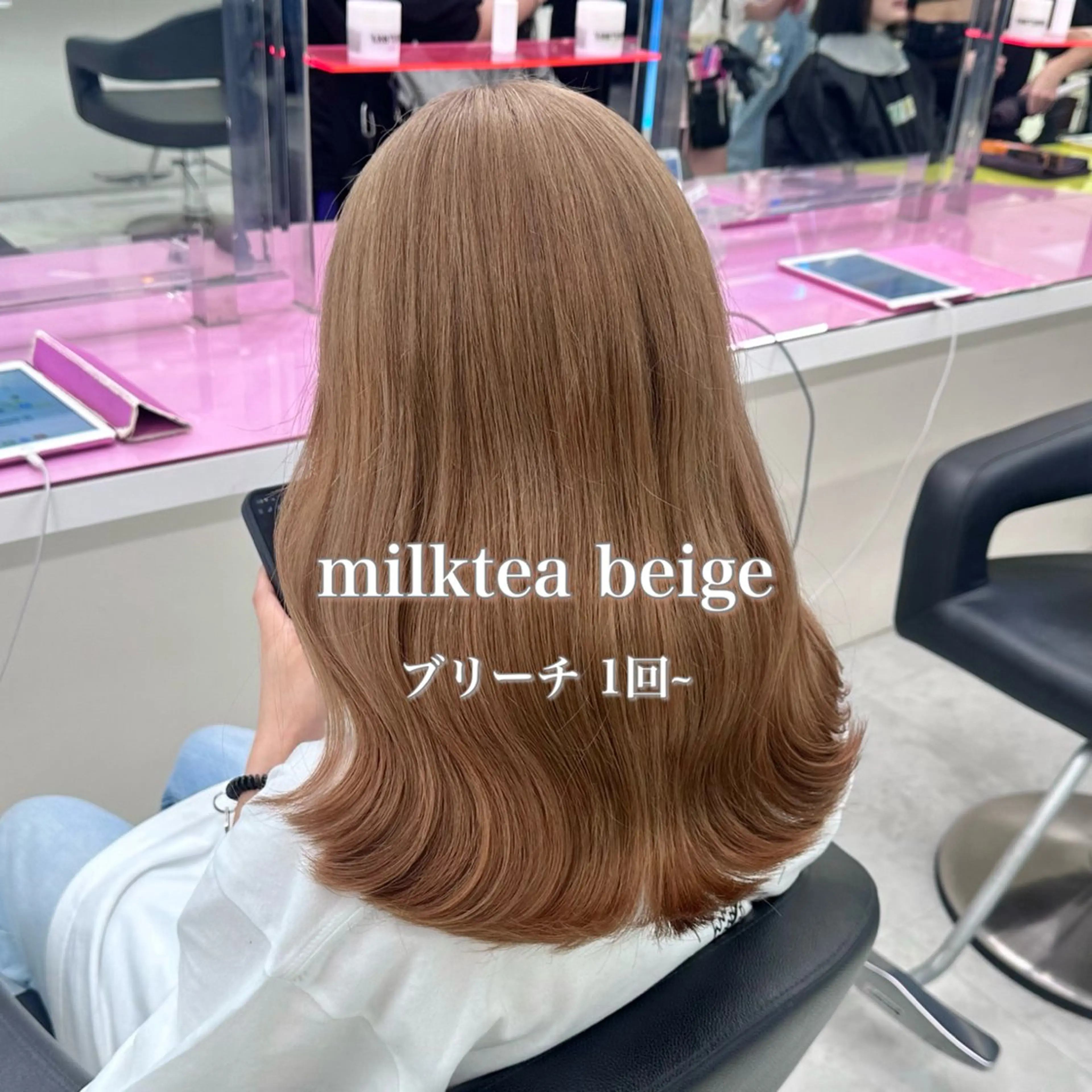 セミロング カラー ♡ダブルカラー特化♡ miyuのヘアスタイル