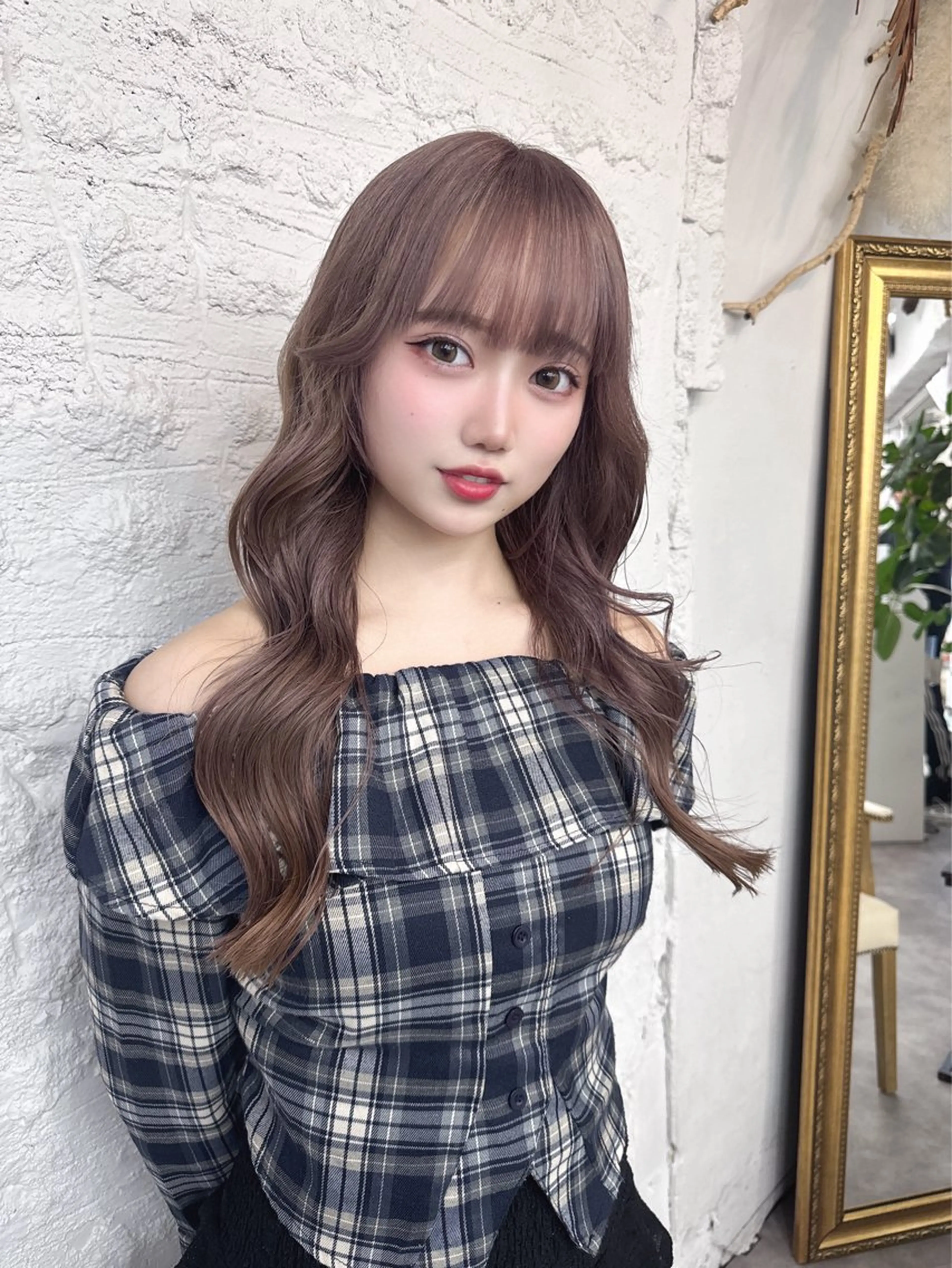 ロング ダブルカラー✨️ 五島桜樫のヘアスタイル