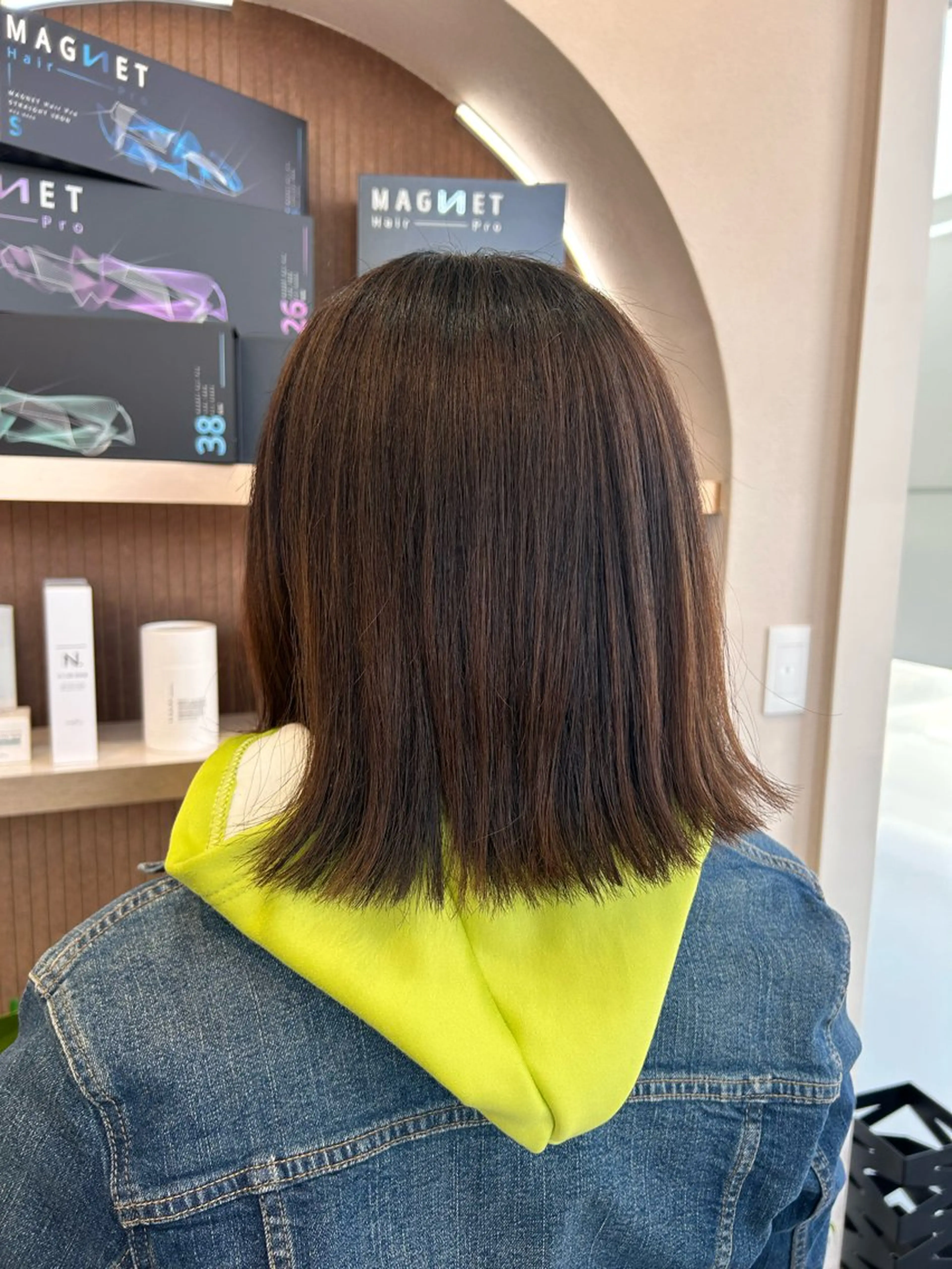 ミディアム 切りっぱなしボブ ボブ カット roan宗像店 Megumiのヘアスタイル