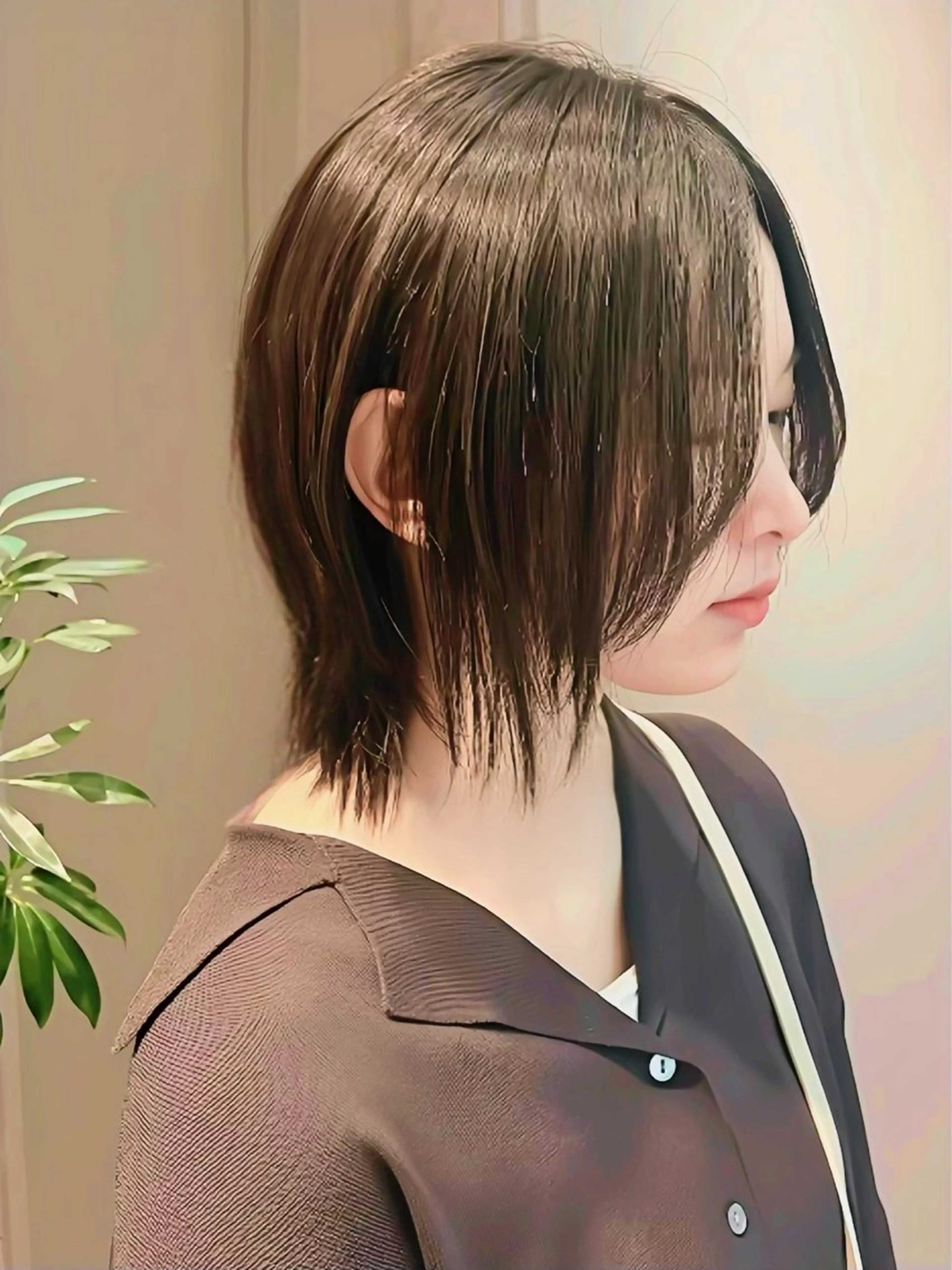 ショート パーマ 髪質改善 ショートヘア 縮毛矯正 小野 ふみこのヘアスタイル