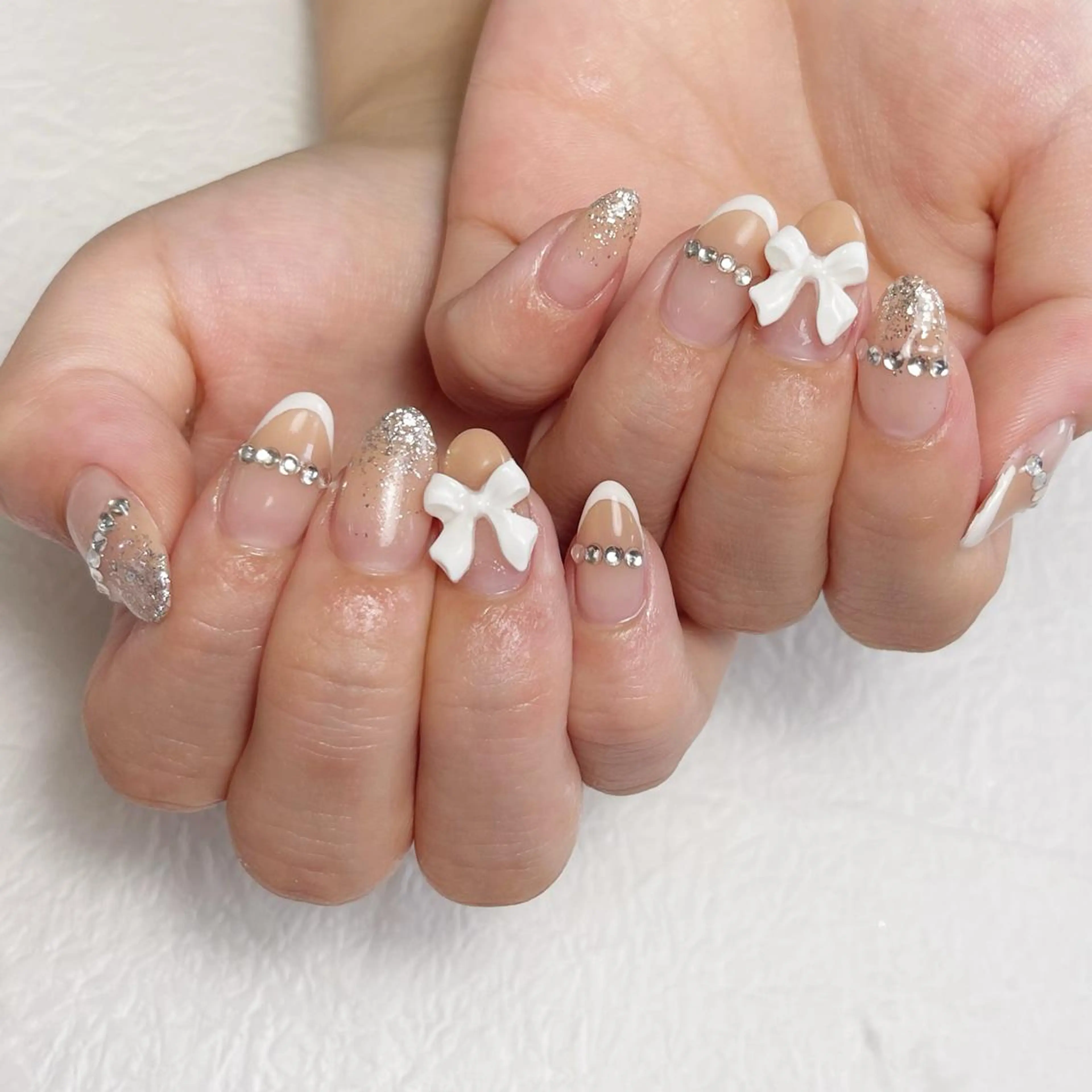 ネイル アートネイル フットネイル ジェルネイル キラキラネイル 韓国ネイル Y nail なんば堀江店のネイルデザイン