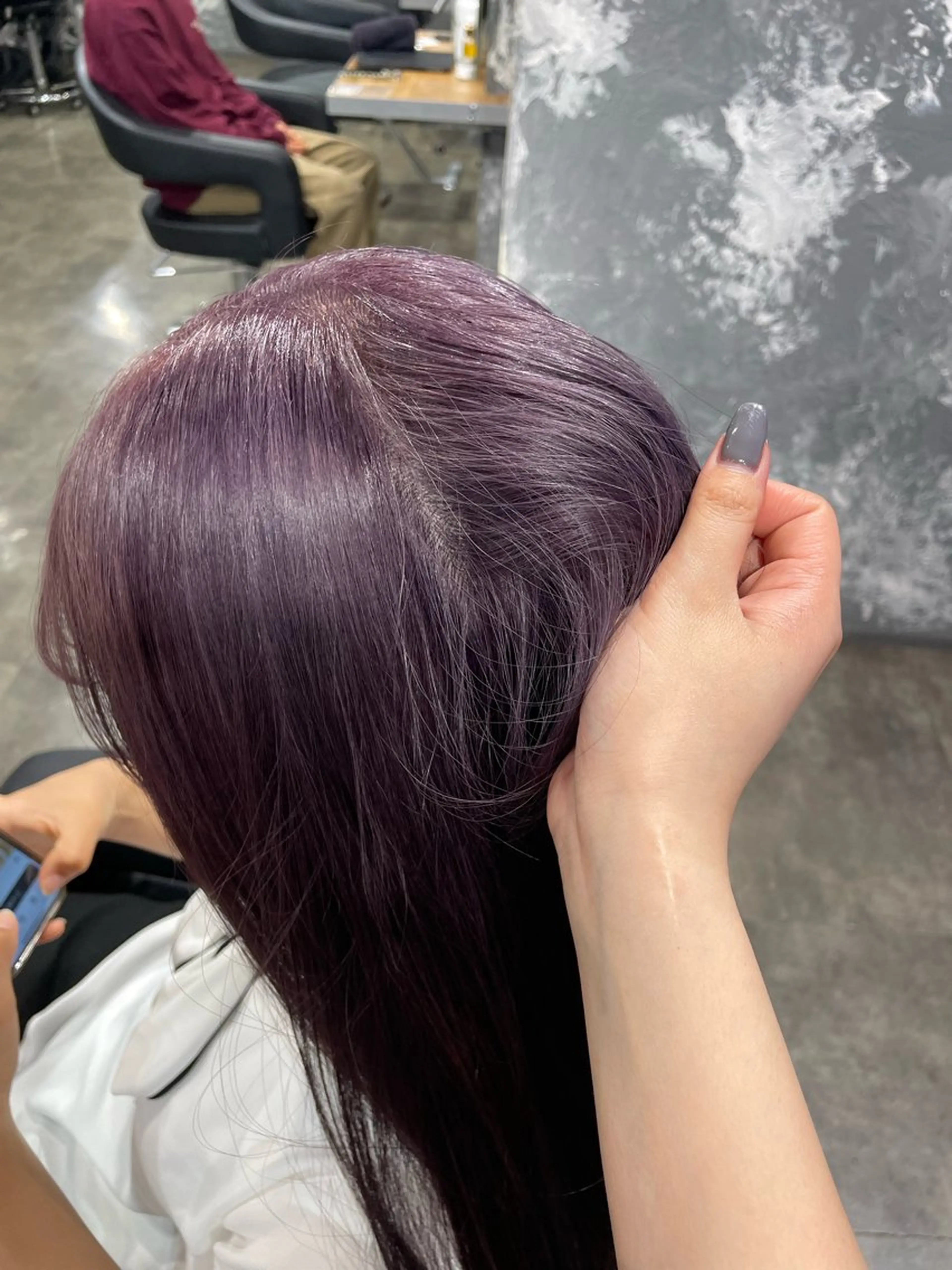 ロング カラー ヘアカラー ハイトーン 横浜💞ミオのヘアスタイル