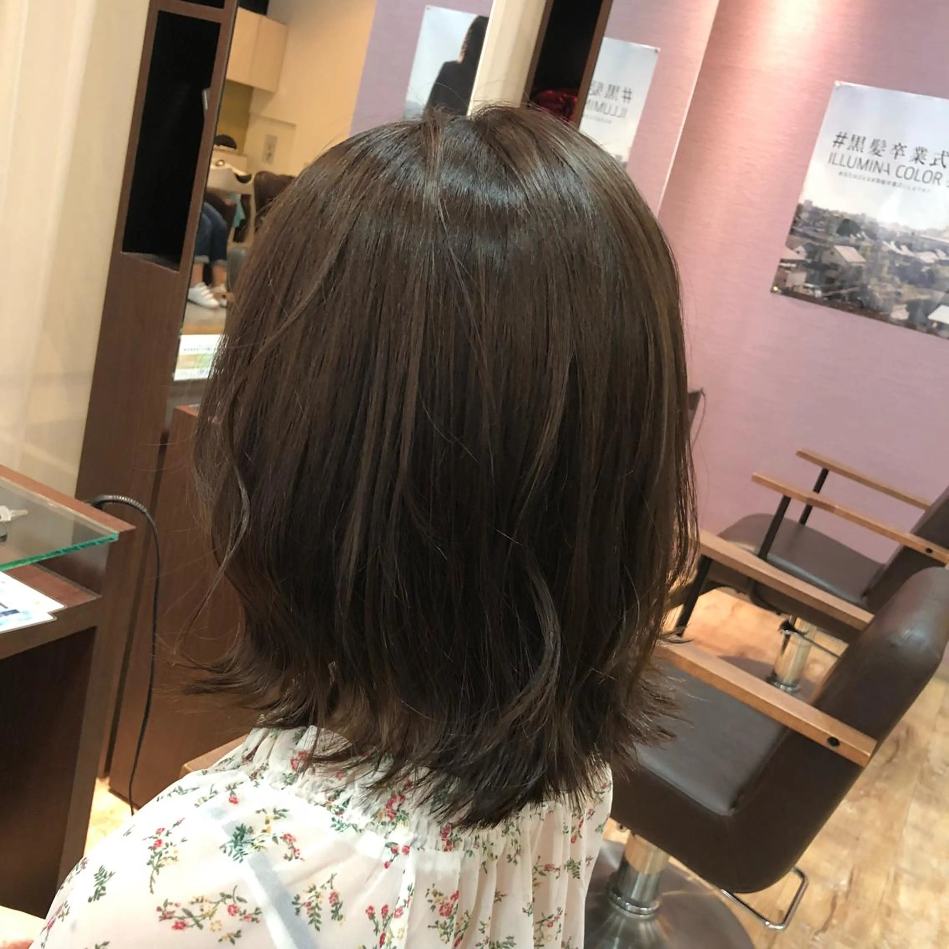 ミディアム カラー 【寺田町】ソリハシ アキラのヘアスタイル