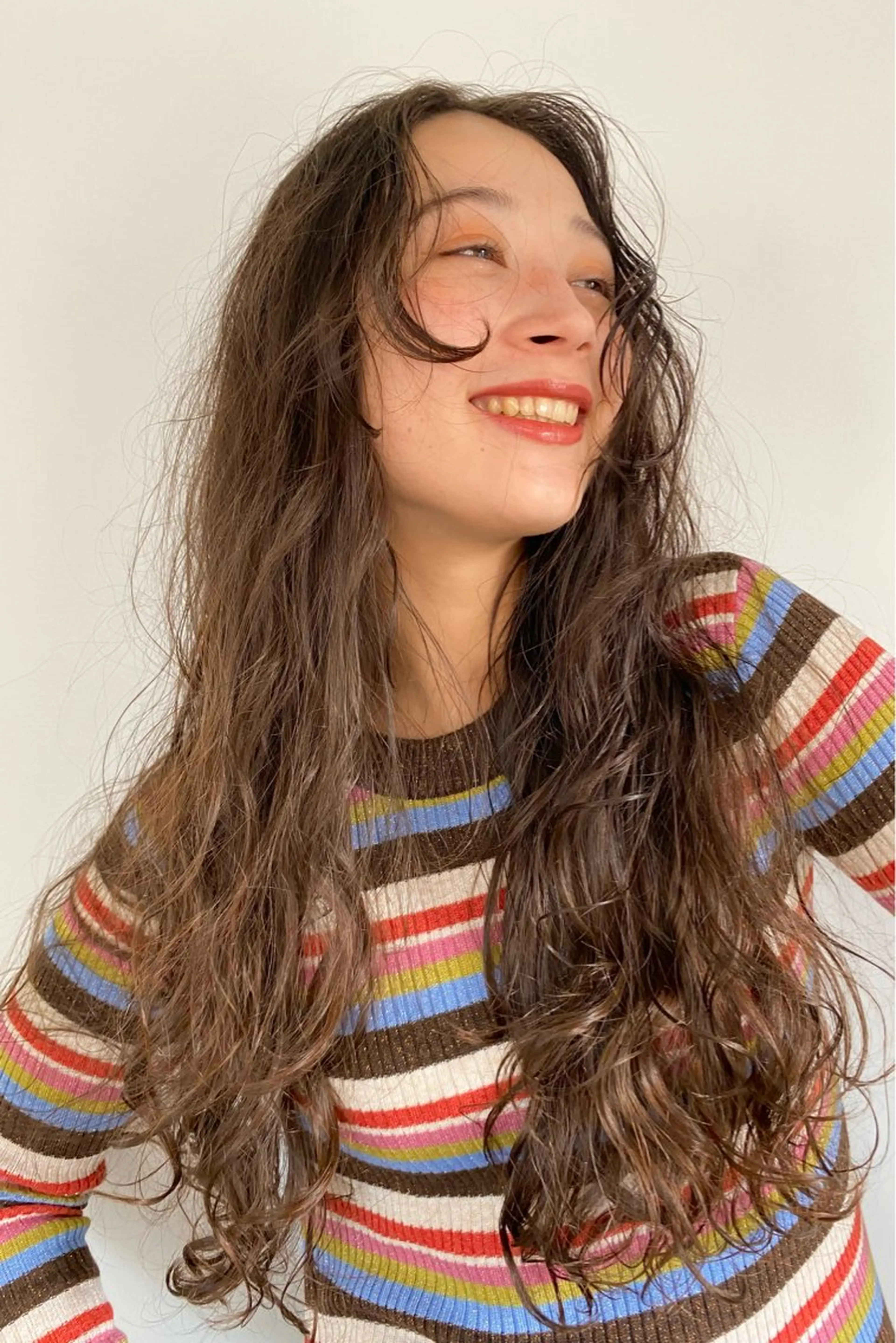 ロング カラー パーマ カット ヘアカラー トリートメント Hayashi Shioriのヘアスタイル