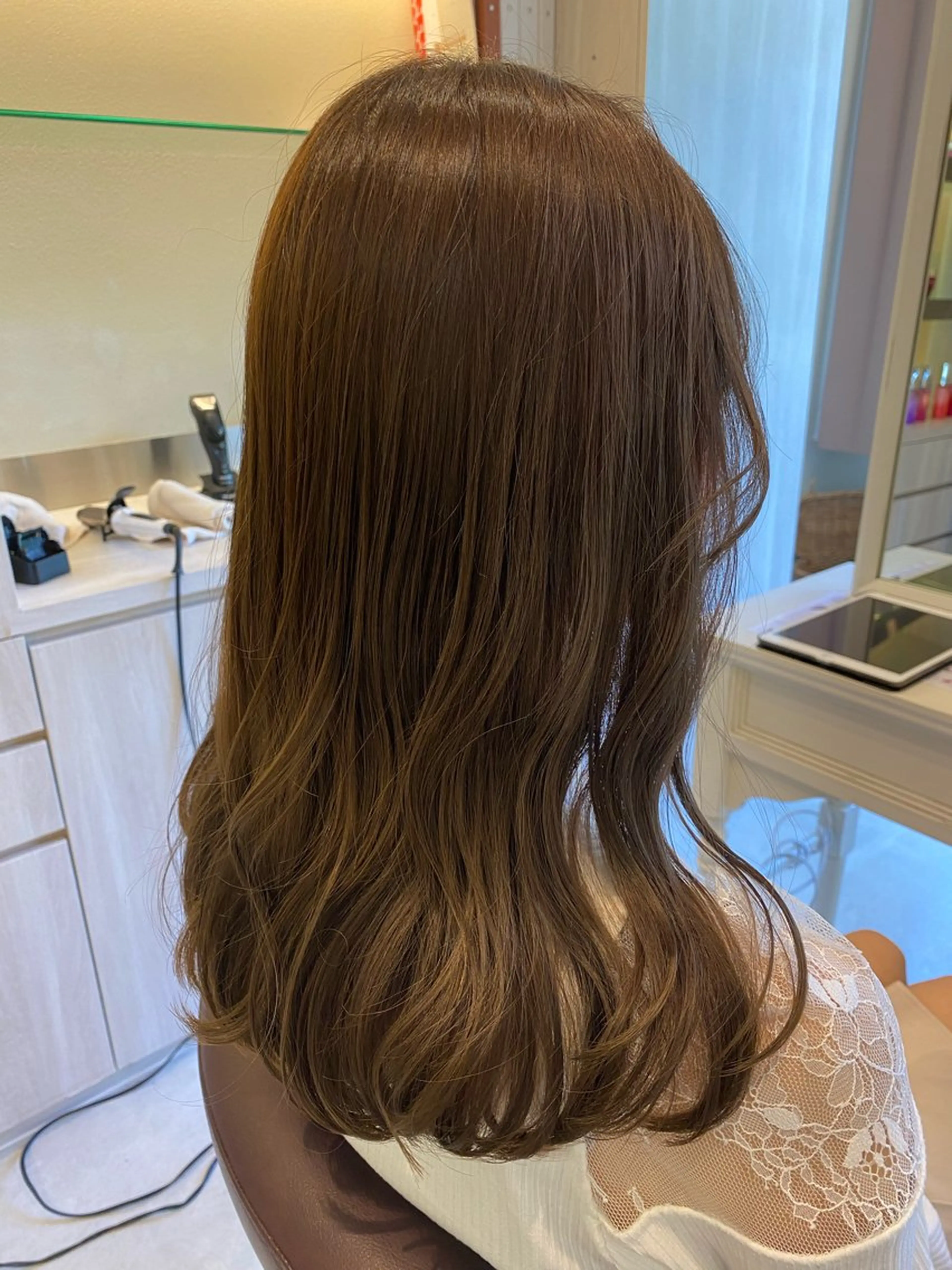 セミロング カット ヘアカラー トリートメント mulum所属・オタク美容師🎮 AKARIのヘアスタイル