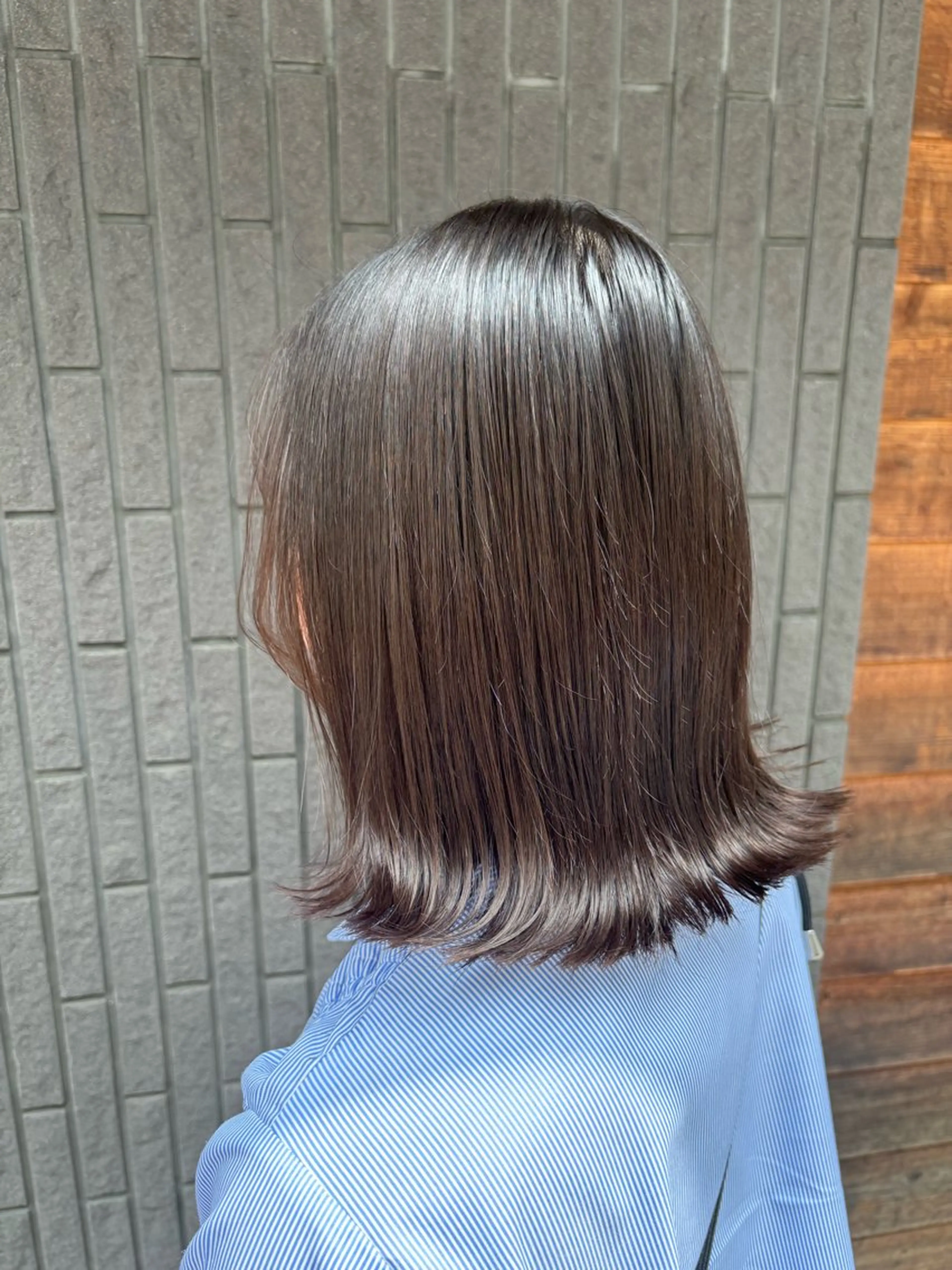 ミディアム ヘアカラー ゆうこ🍀髪質改善/ ストレート/艶カラーのヘアスタイル