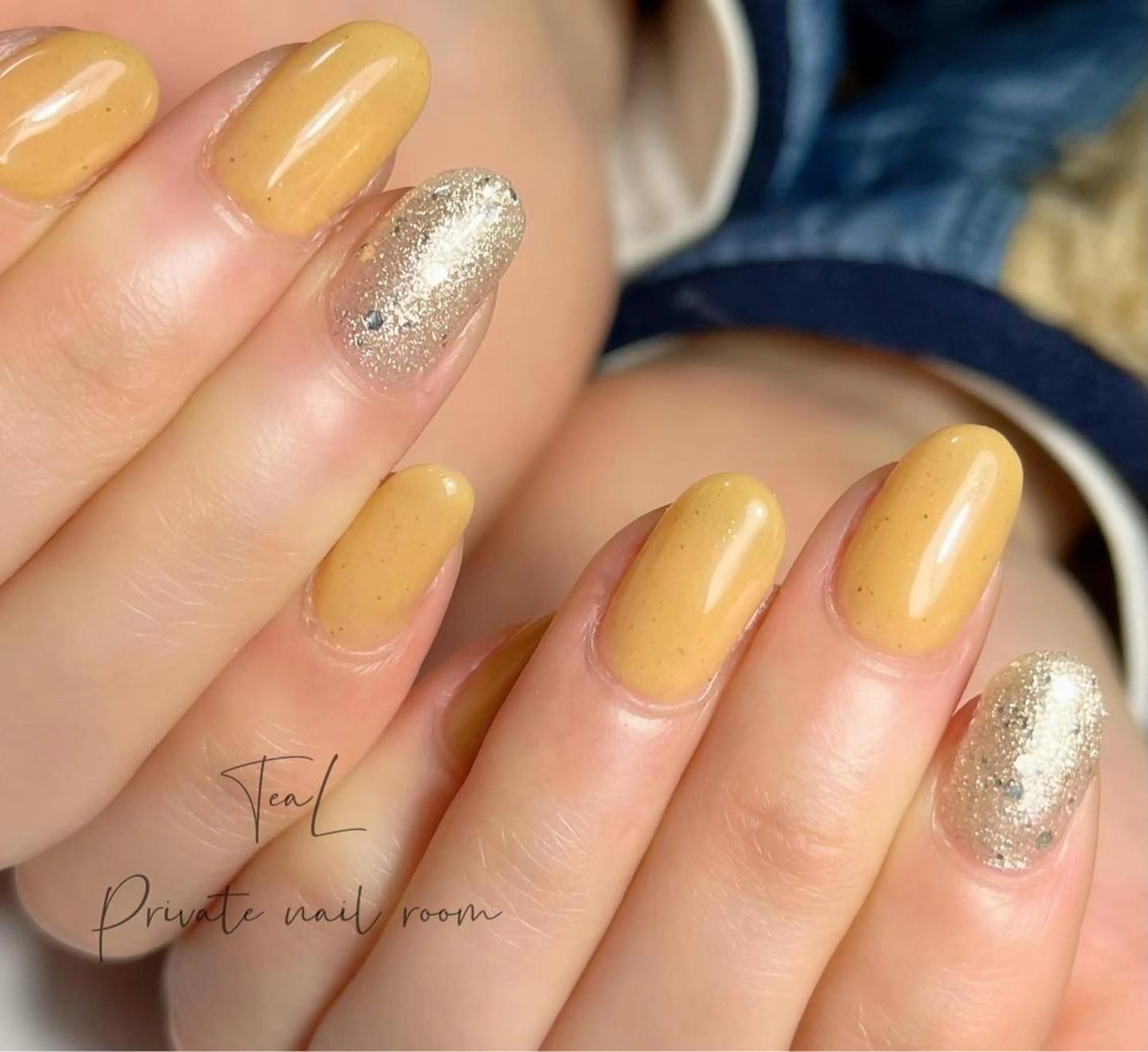 ネイル シンプルネイル TeaL nailのネイルデザイン