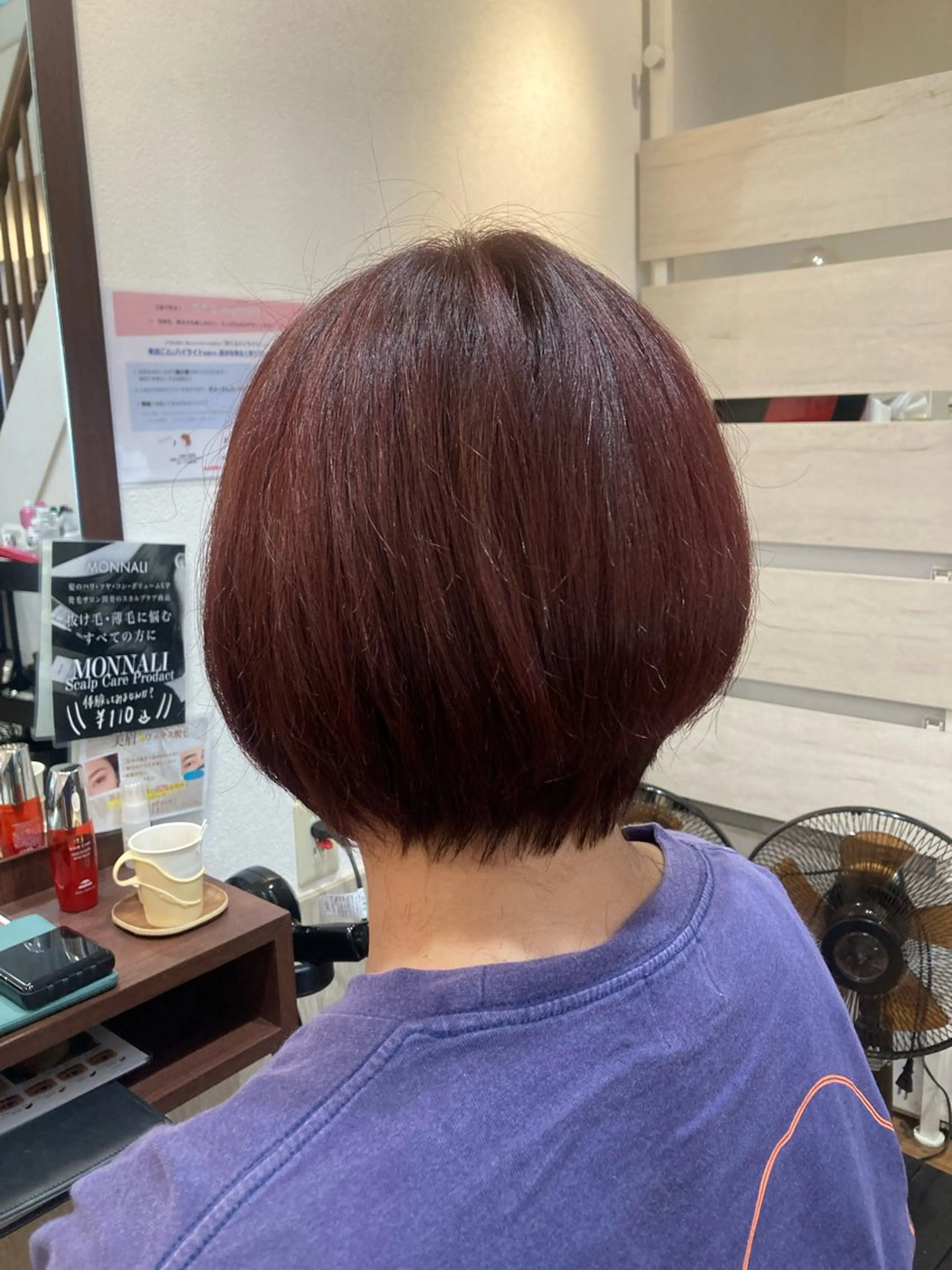 ショート 赤み消しオリーブ特化 柔らか縮毛矯正🌷辻のヘアスタイル