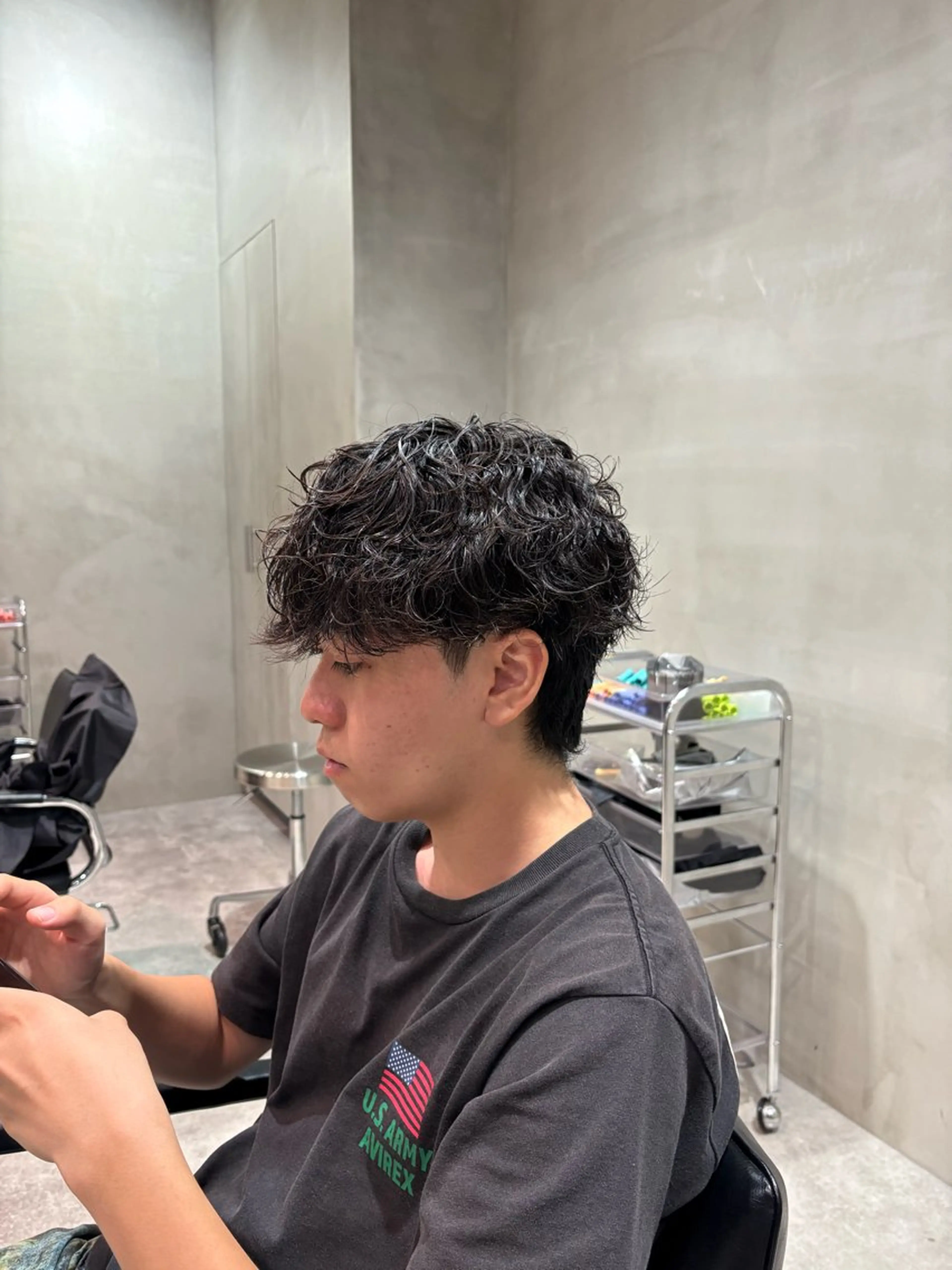 パーマ メンズ カット パーマ fifth 清水睦月のヘアスタイル