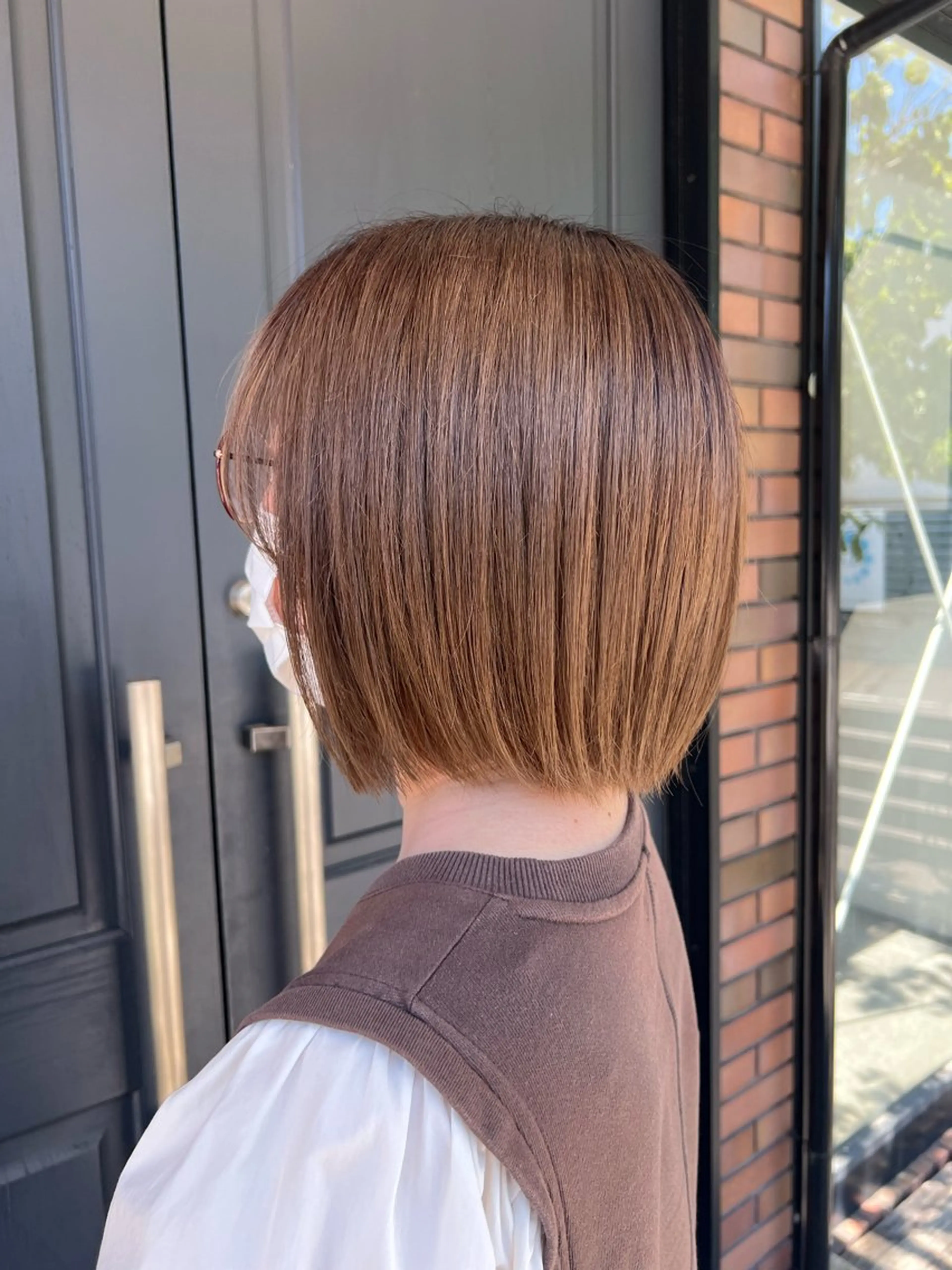 ショート 切りっぱなしボブ ボブ カット cyan Amiのヘアスタイル