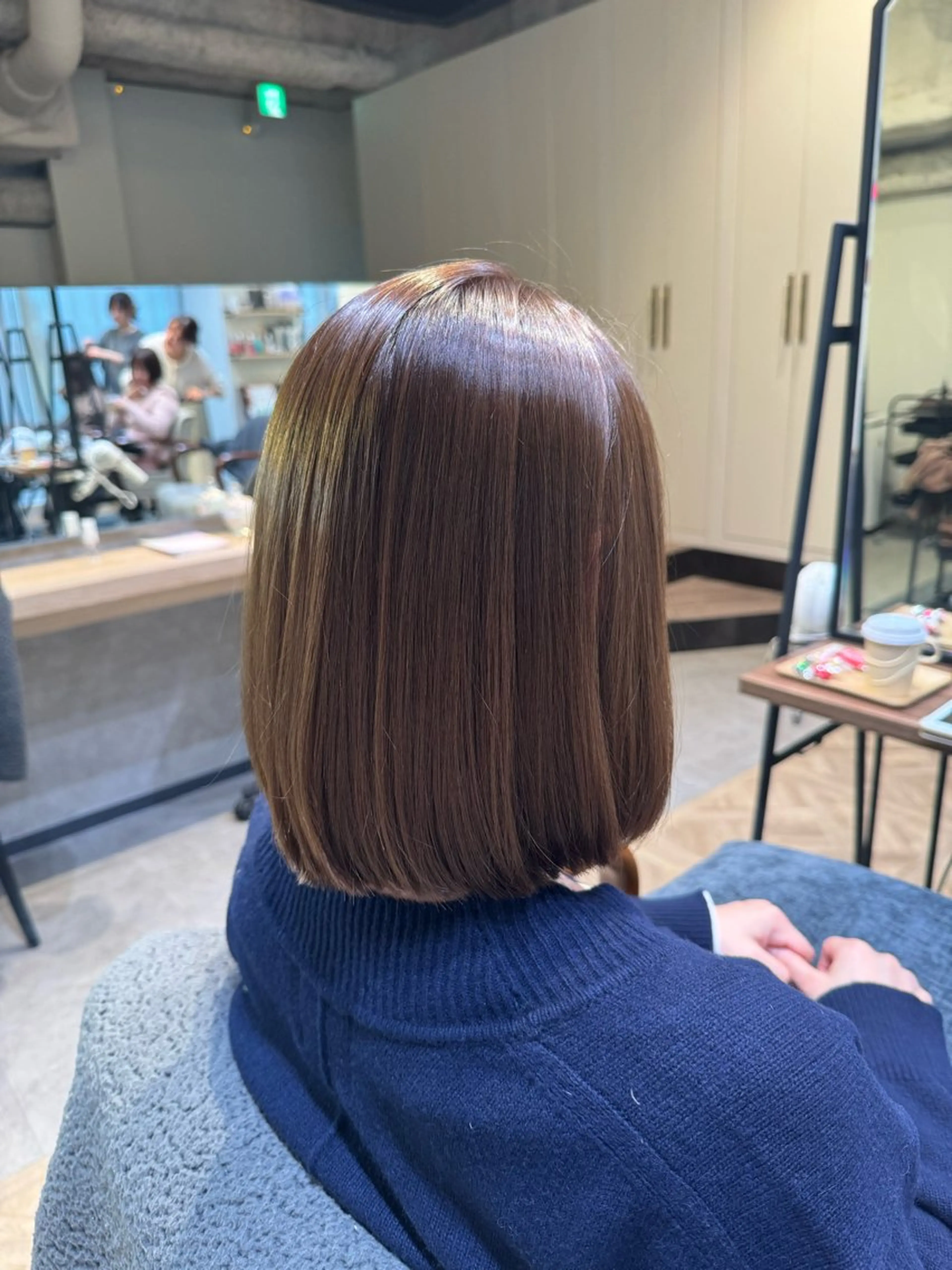 ミディアム カラー カット ヘアカラー トリートメント 新宿 / Aujua ｿﾑﾘｴ🫧森田涼介のヘアスタイル