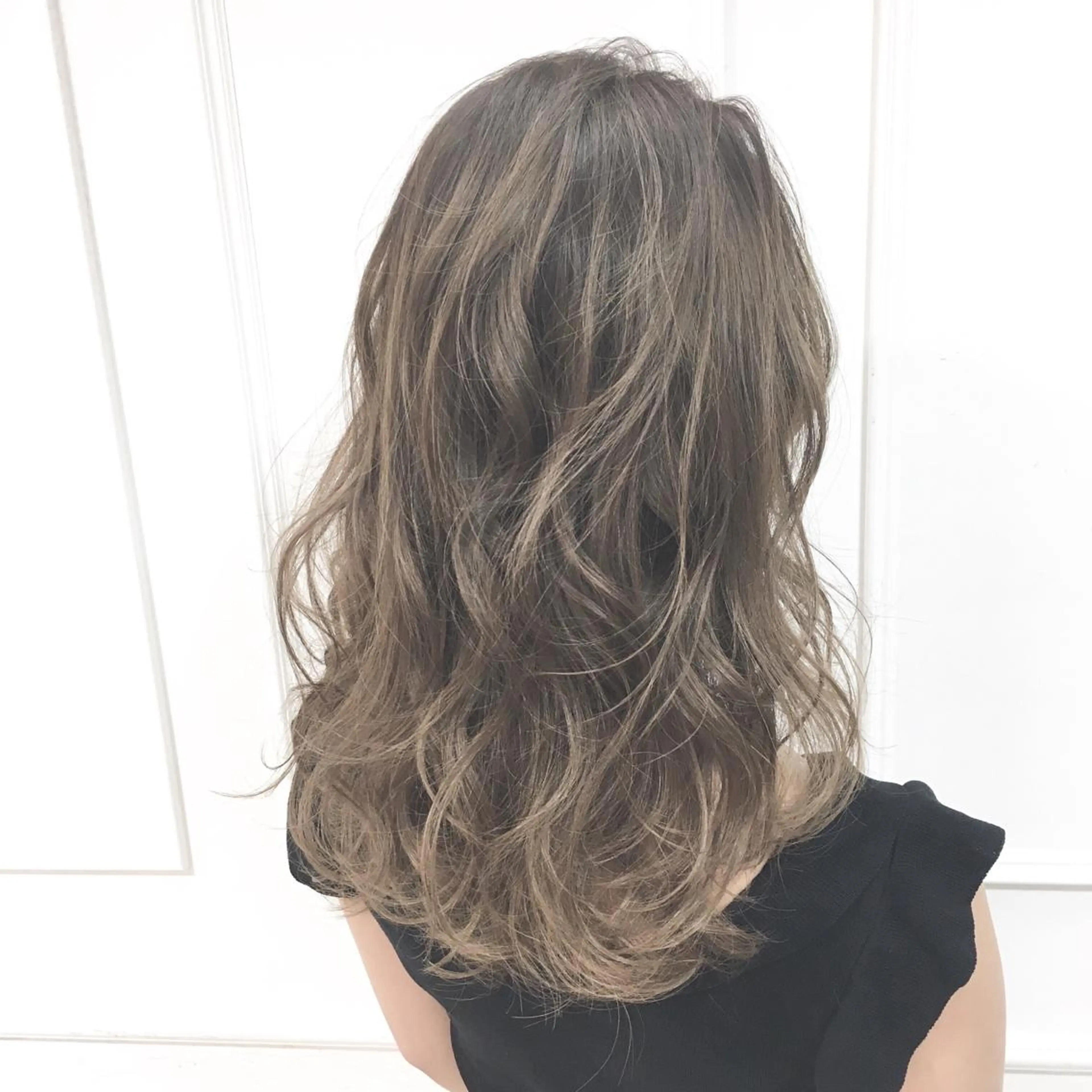 ロング カラー パーマ ヘアアレンジ ◆感動口コミ/最小顔 理論カット◆森口 峻のヘアスタイル