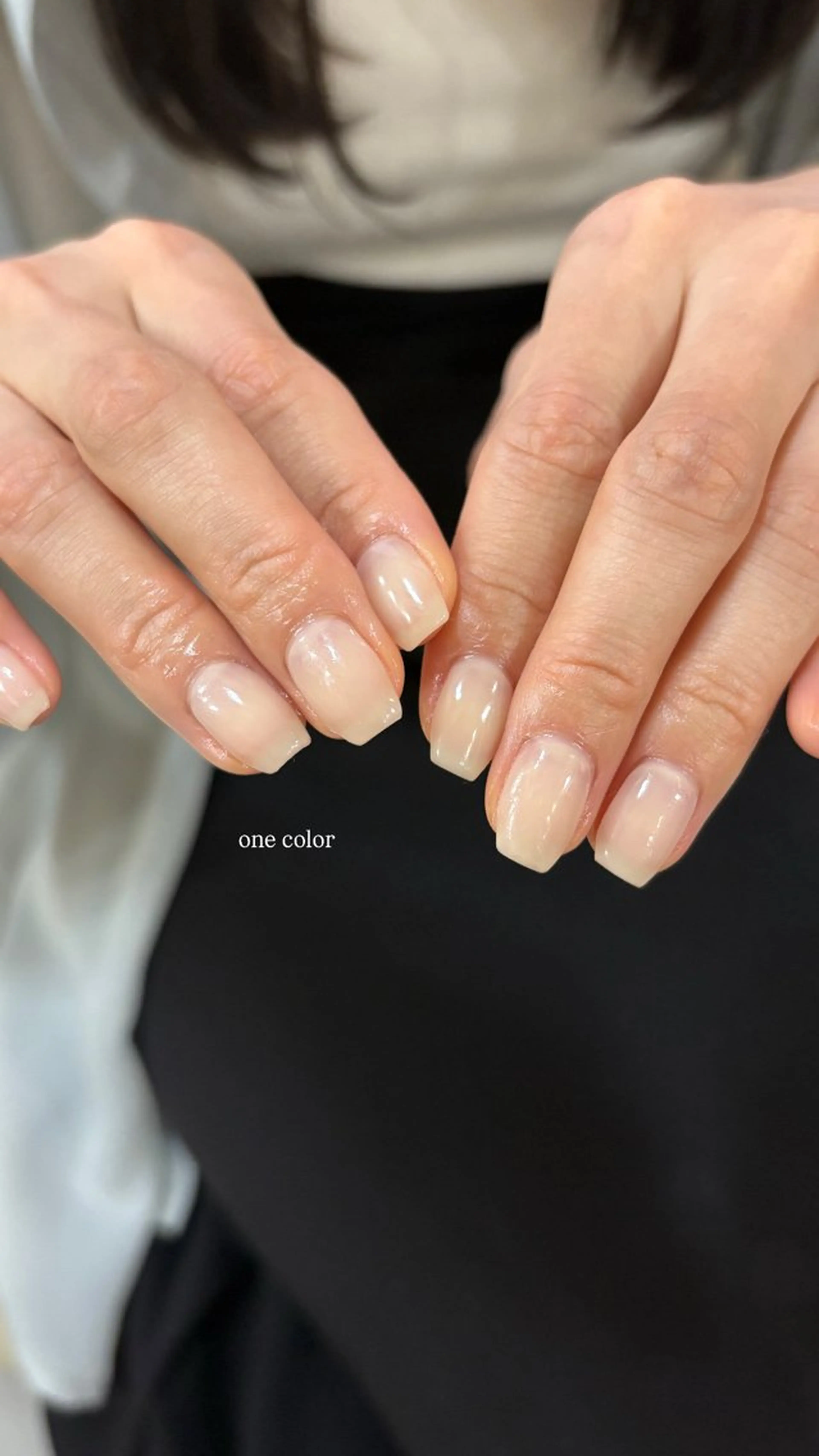 ネイル ワンカラーネイル GLUCK nail kanamiのネイルデザイン