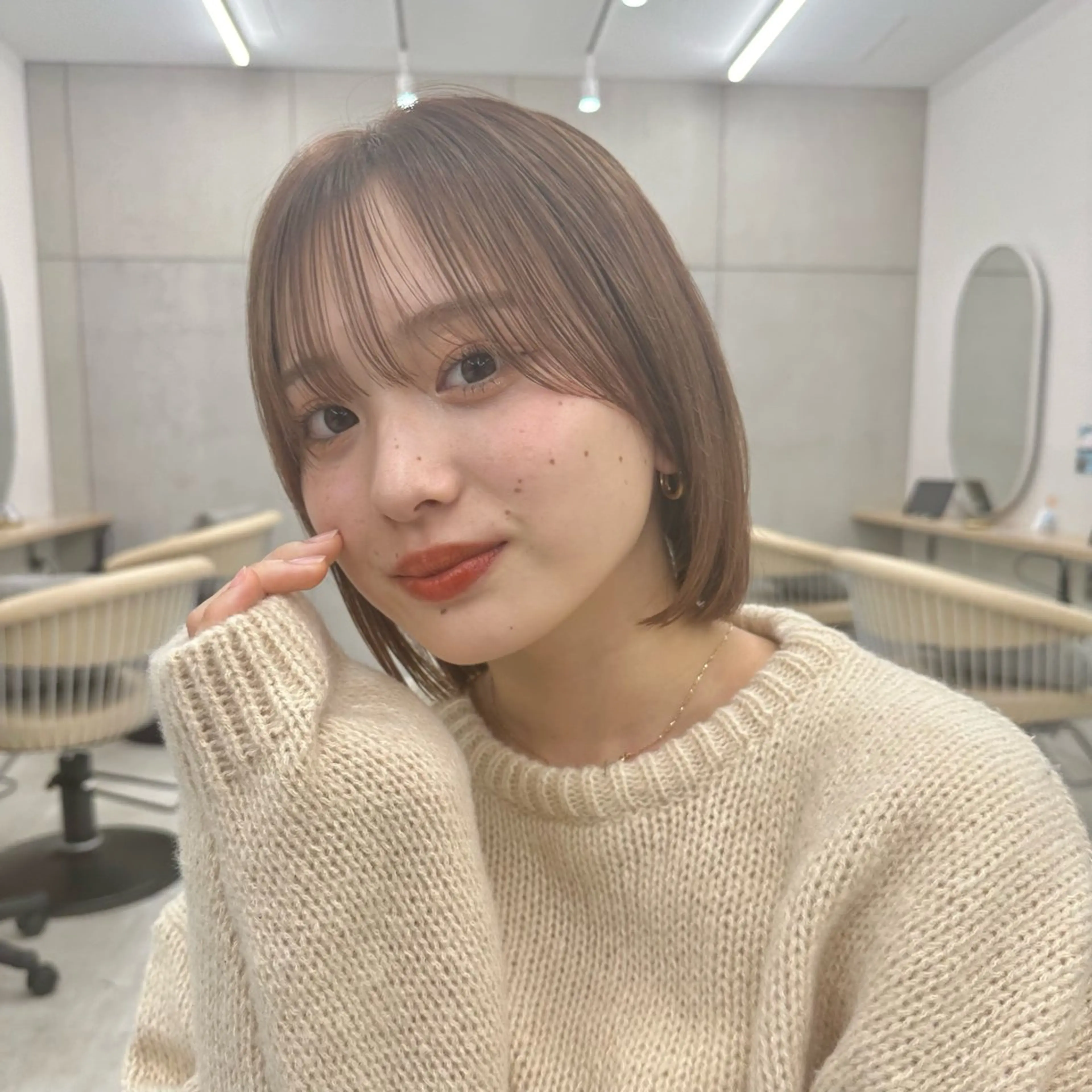 ミディアム SYUN/ 縮毛矯正/髪質改善のヘアスタイル