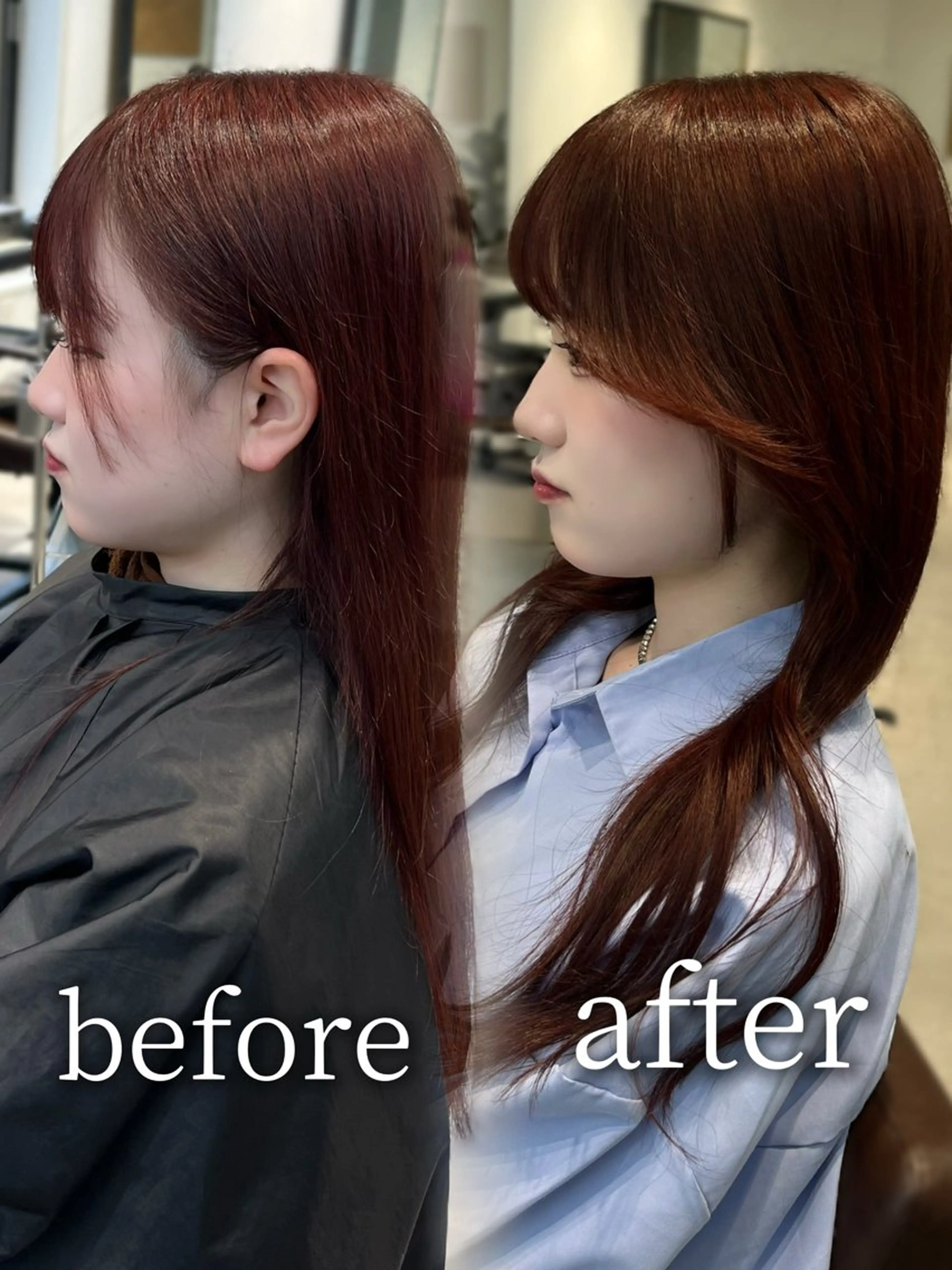 カラー ヘアアレンジ カット ヘアカラー 似合わせ顔まわり カット💛森尾真由美のヘアスタイル