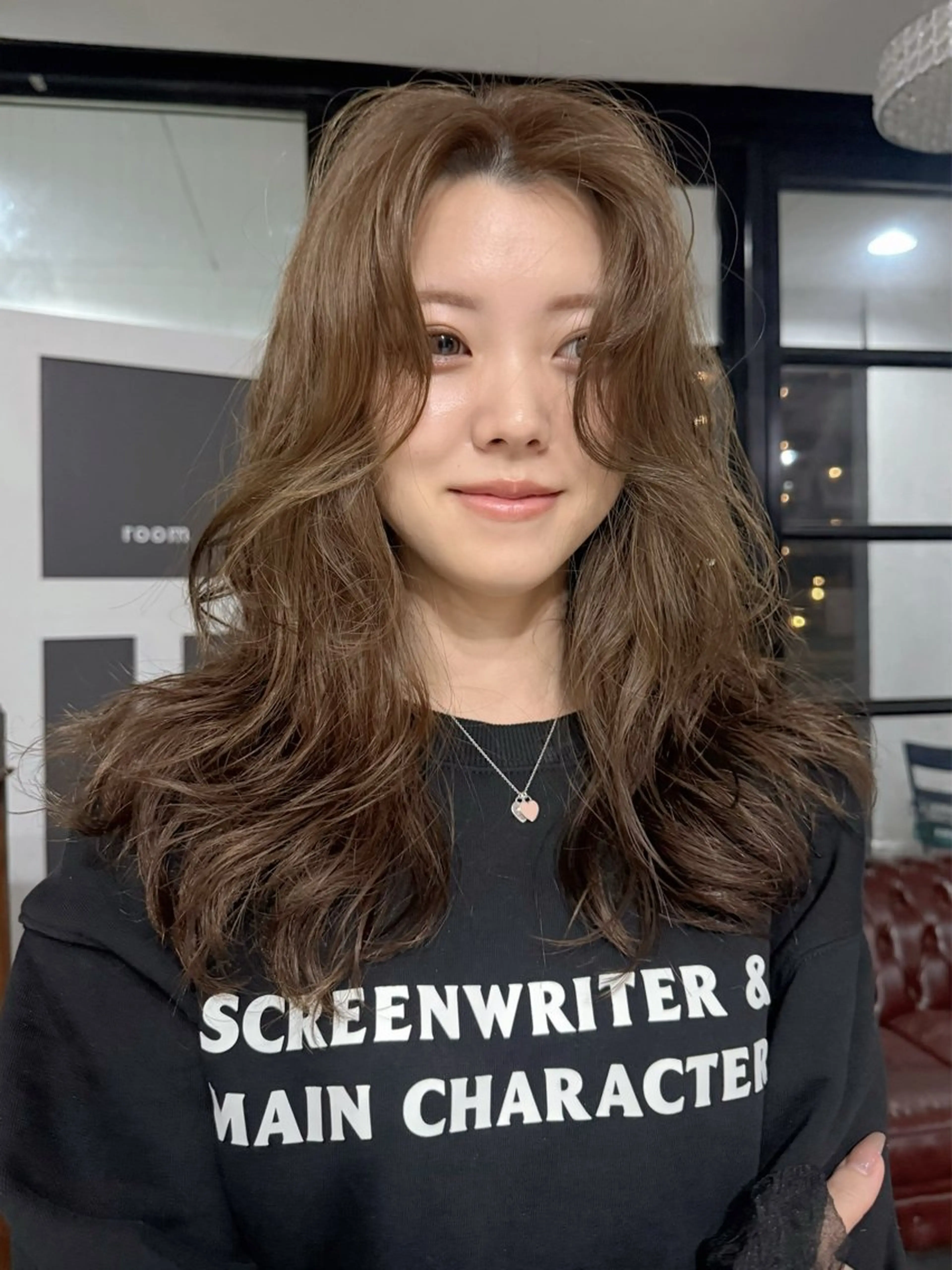 セミロング カラー パーマ カット パーマ NARVIS mikuのヘアスタイル