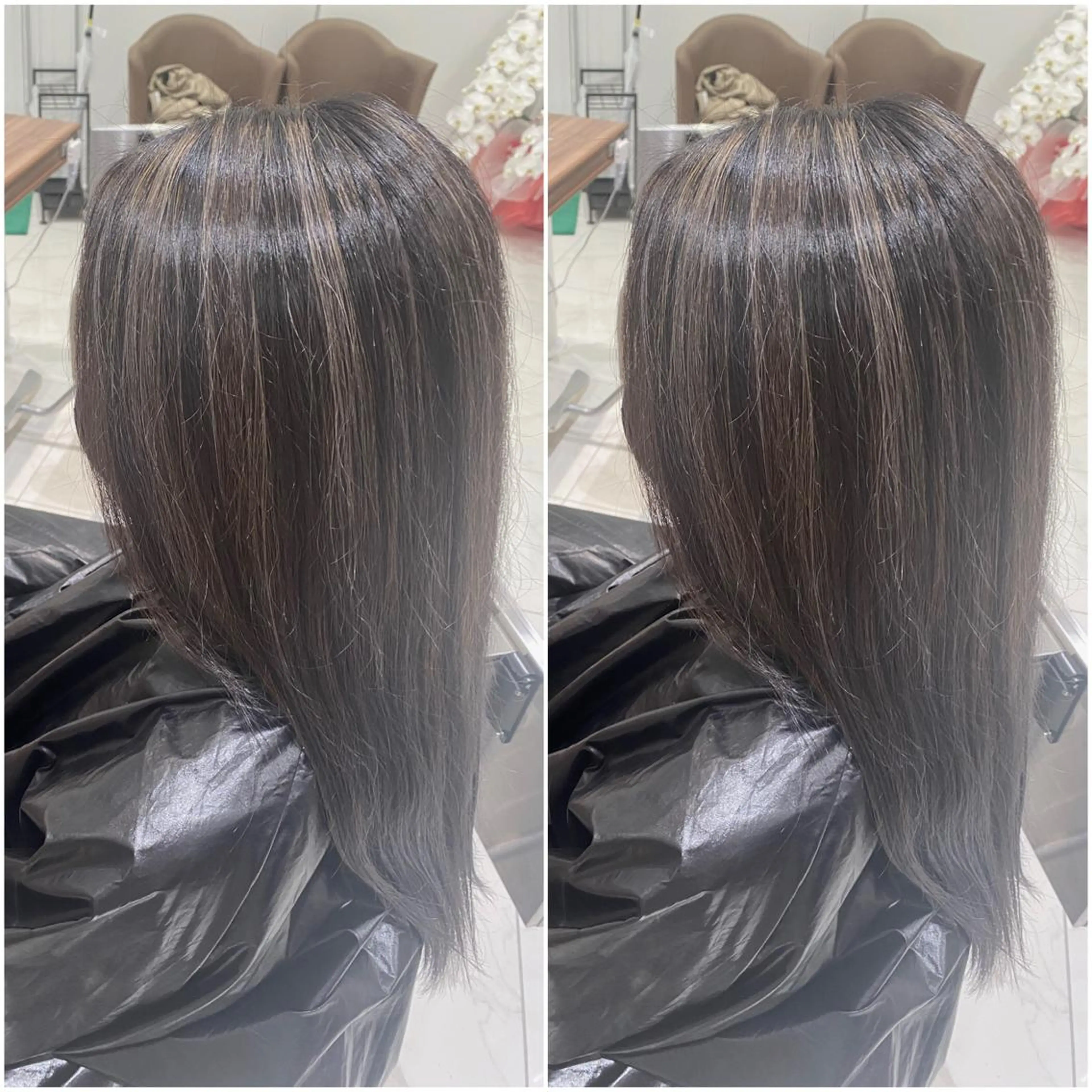 ロング カラー 全席個室　暖色カラー Zina松園優香🌸のヘアスタイル