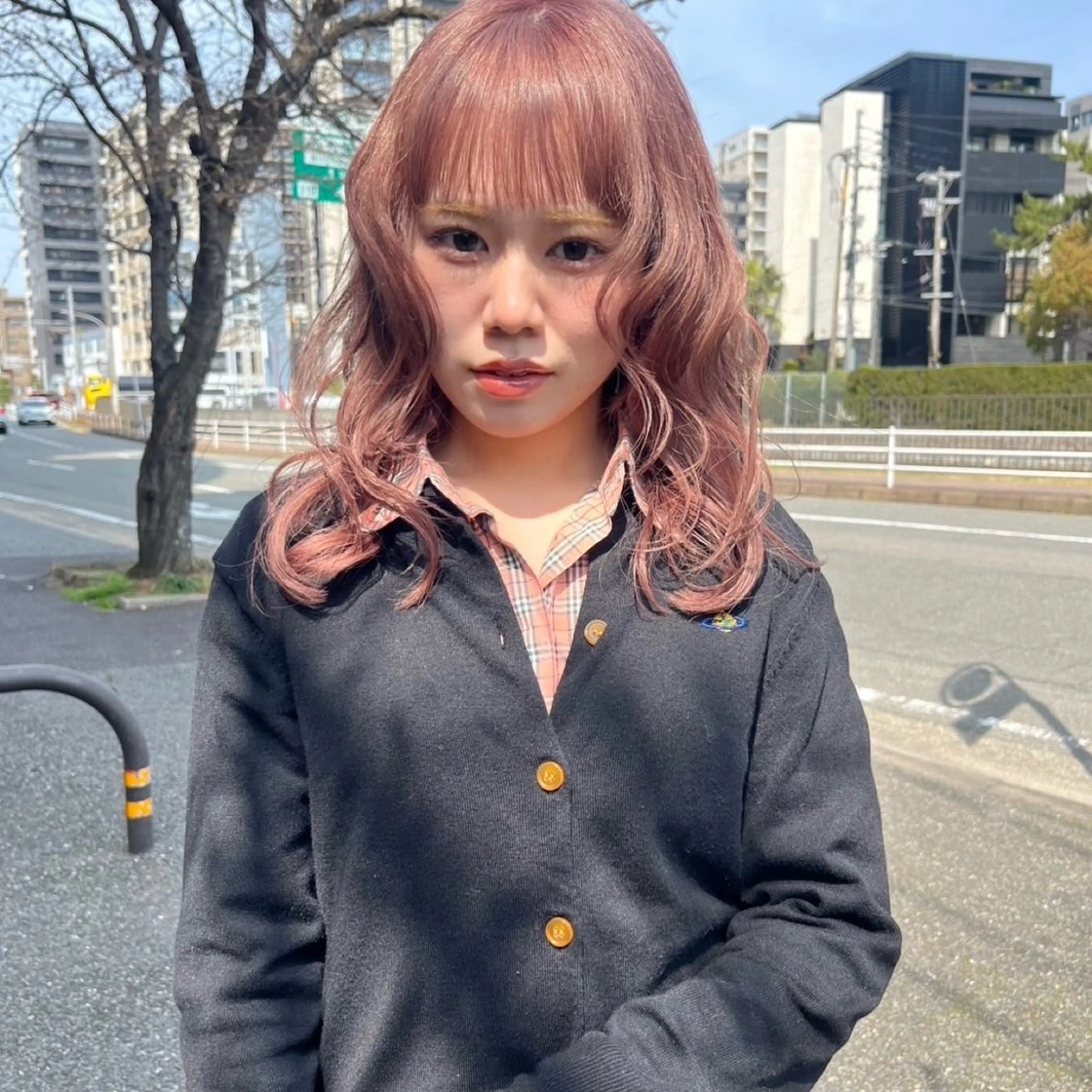 セミロング カラー ブリーチ ケアブリーチ ハイトーンカラー カット ヘアカラー トリートメント yuumi/大濠🪷 顔周り/ハイトーンのヘアスタイル