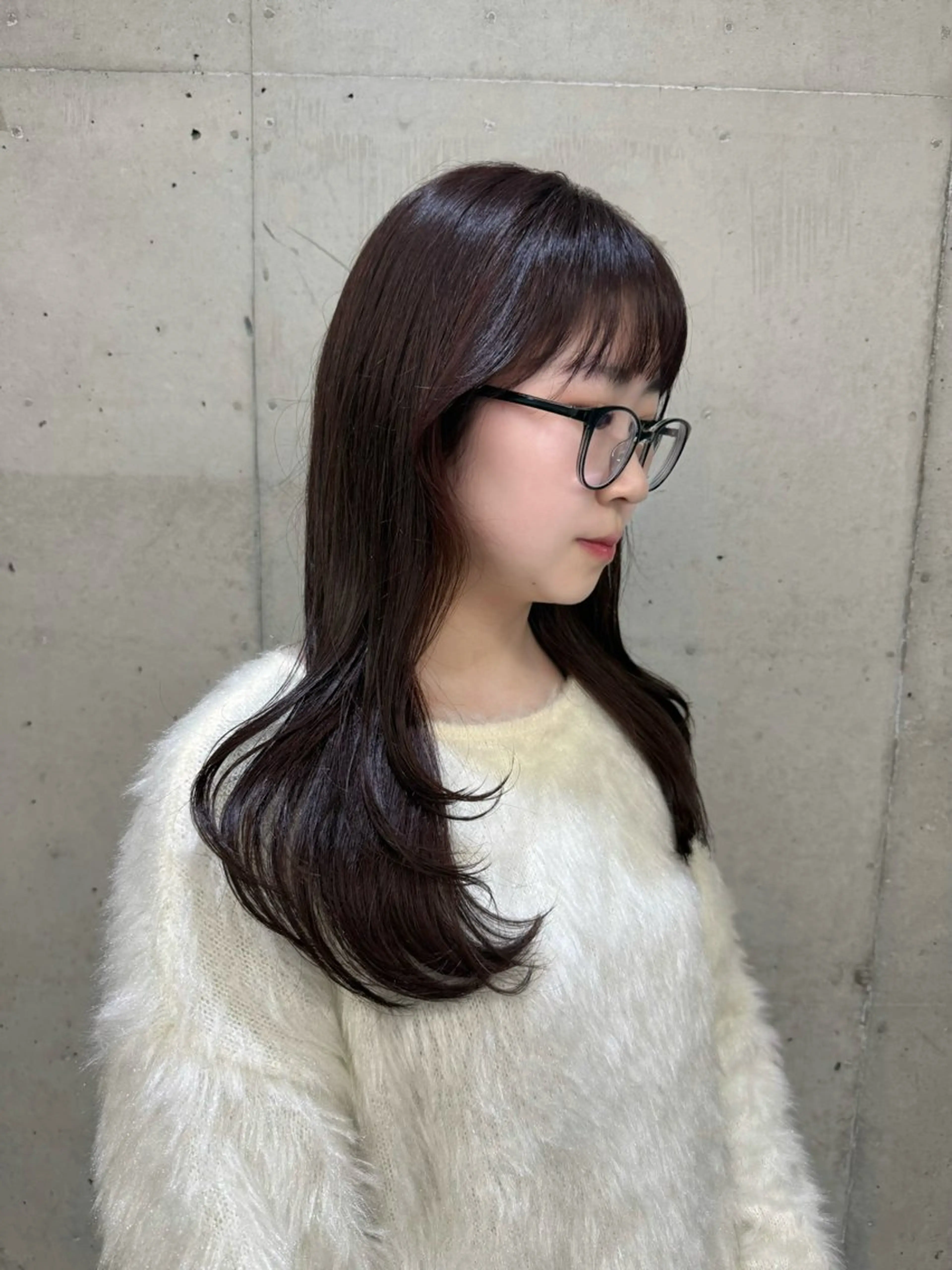 ロング カット ヘアカラー トリートメント Hinane ‪❤︎‬のヘアスタイル