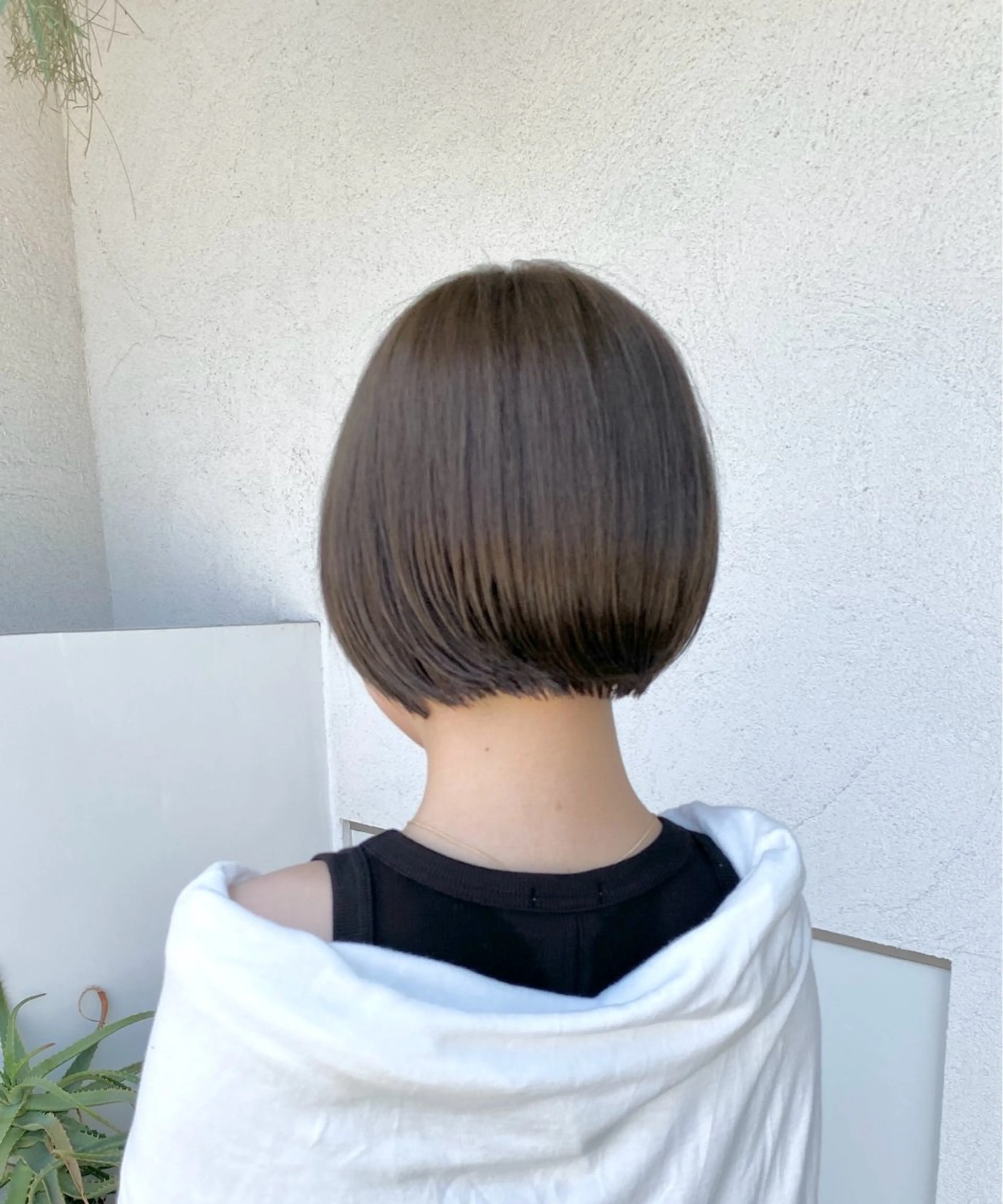 カラー 酸性ストレート/ブリ ーチなしWカラー河本のヘアスタイル