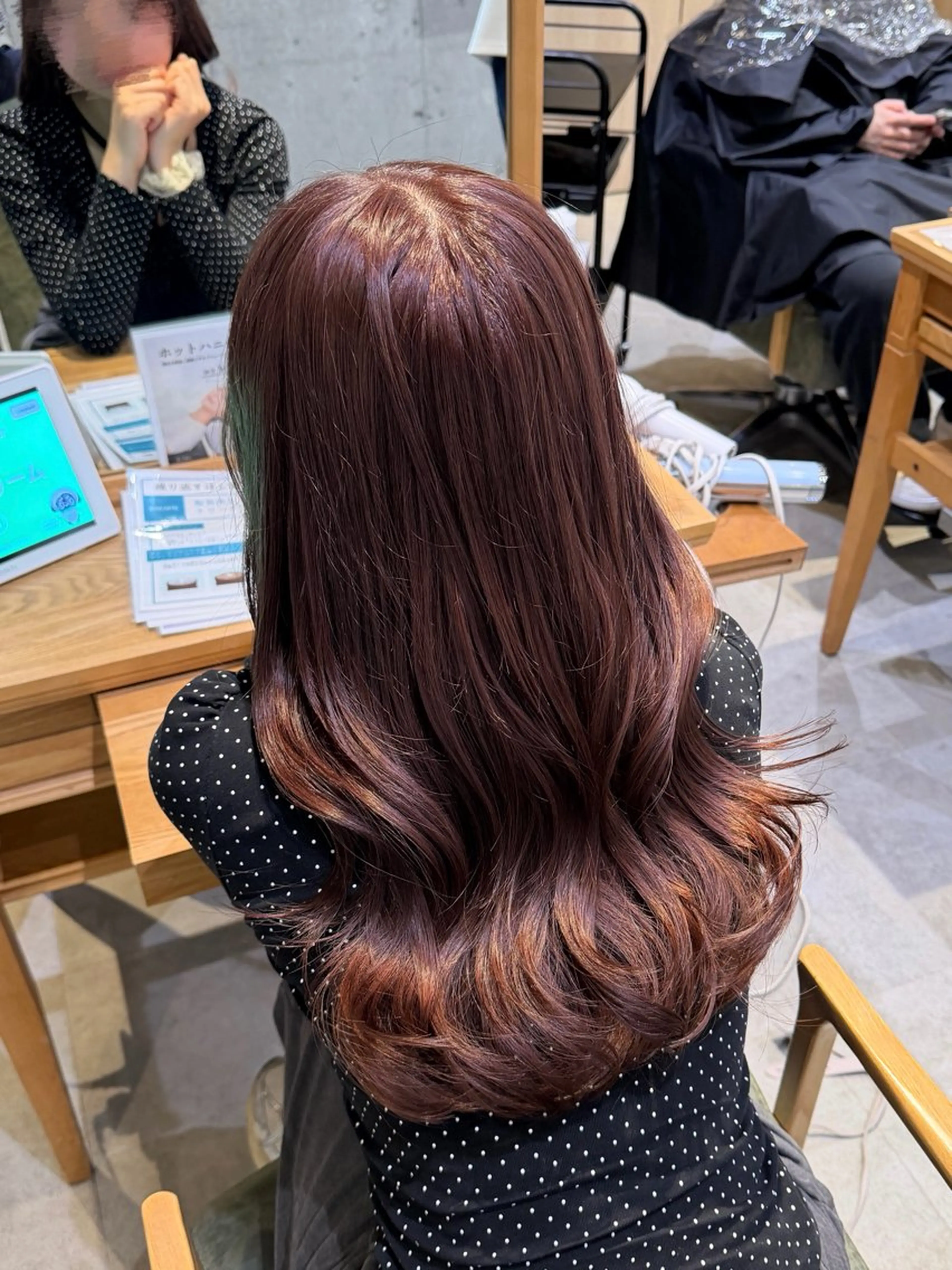ロング カラー ブリーチ ブラウンカラー 透明感カラー ダブルカラー ブリーチなしカラー ヘアカラー 韓国スタイル /一那のヘアスタイル