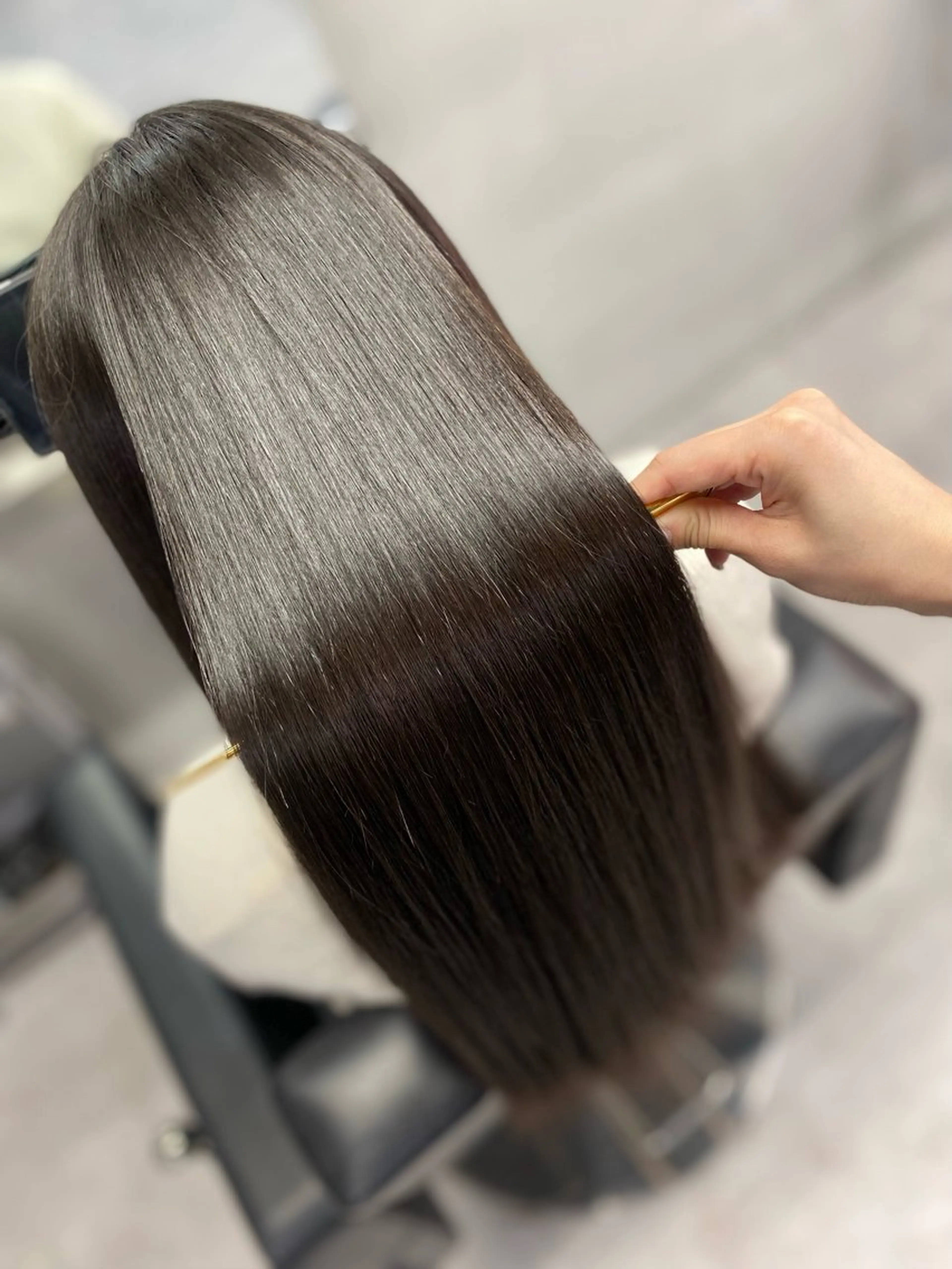 ロング カット 縮毛矯正 トリートメント 艶髪/縮毛矯正 🫧辻野海羽のヘアスタイル