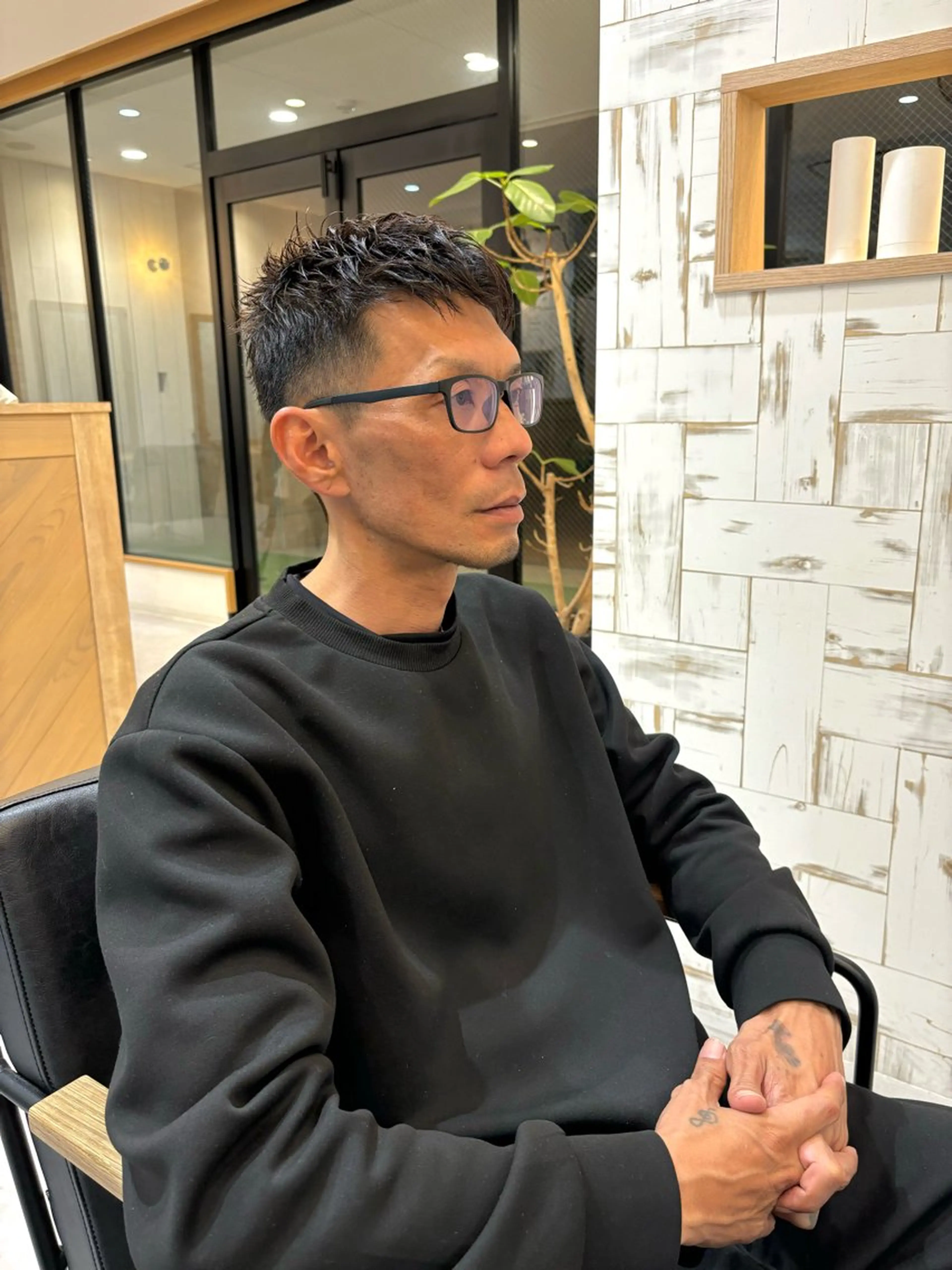 パーマ メンズ メンズパーマ カット パーマ 【メンズショート 特化】村斎　伶次のヘアスタイル