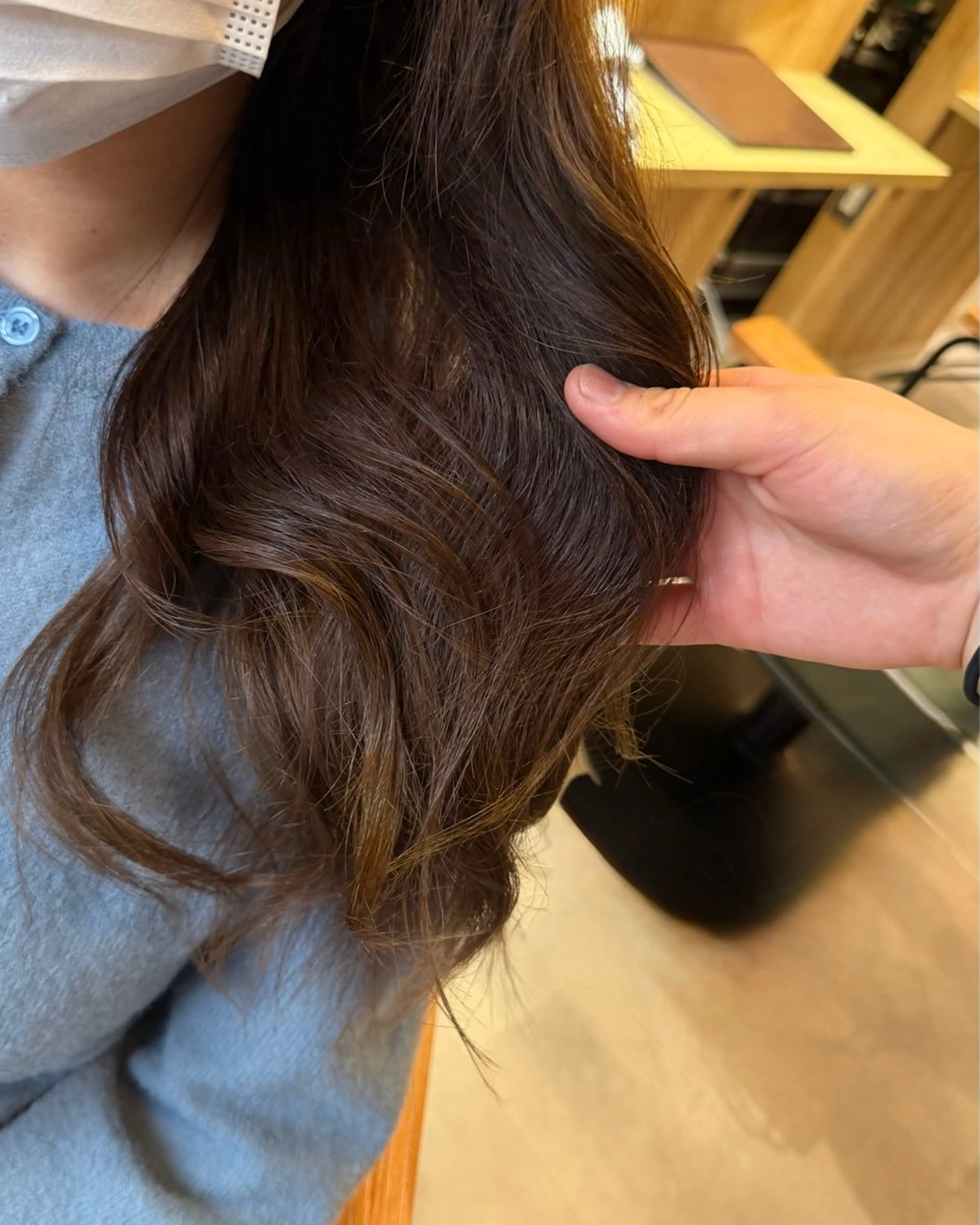 セミロング ヘアカラー カラーモデル/烏丸 琴美のヘアスタイル