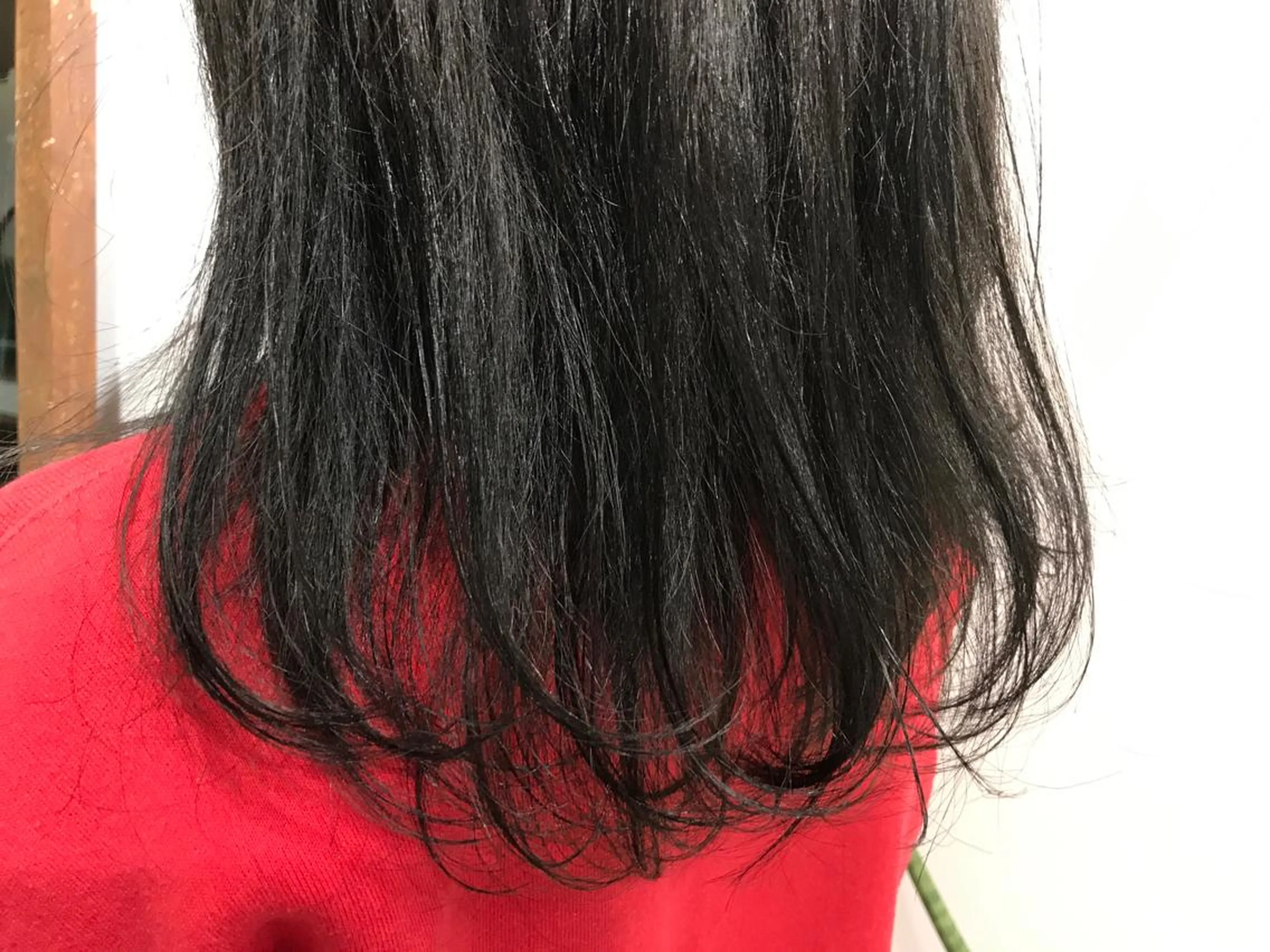 ロング カラー アッシュ ブルーカラー ブルーアッシュ ネイビーカラー 土屋 紗也果のヘアスタイル