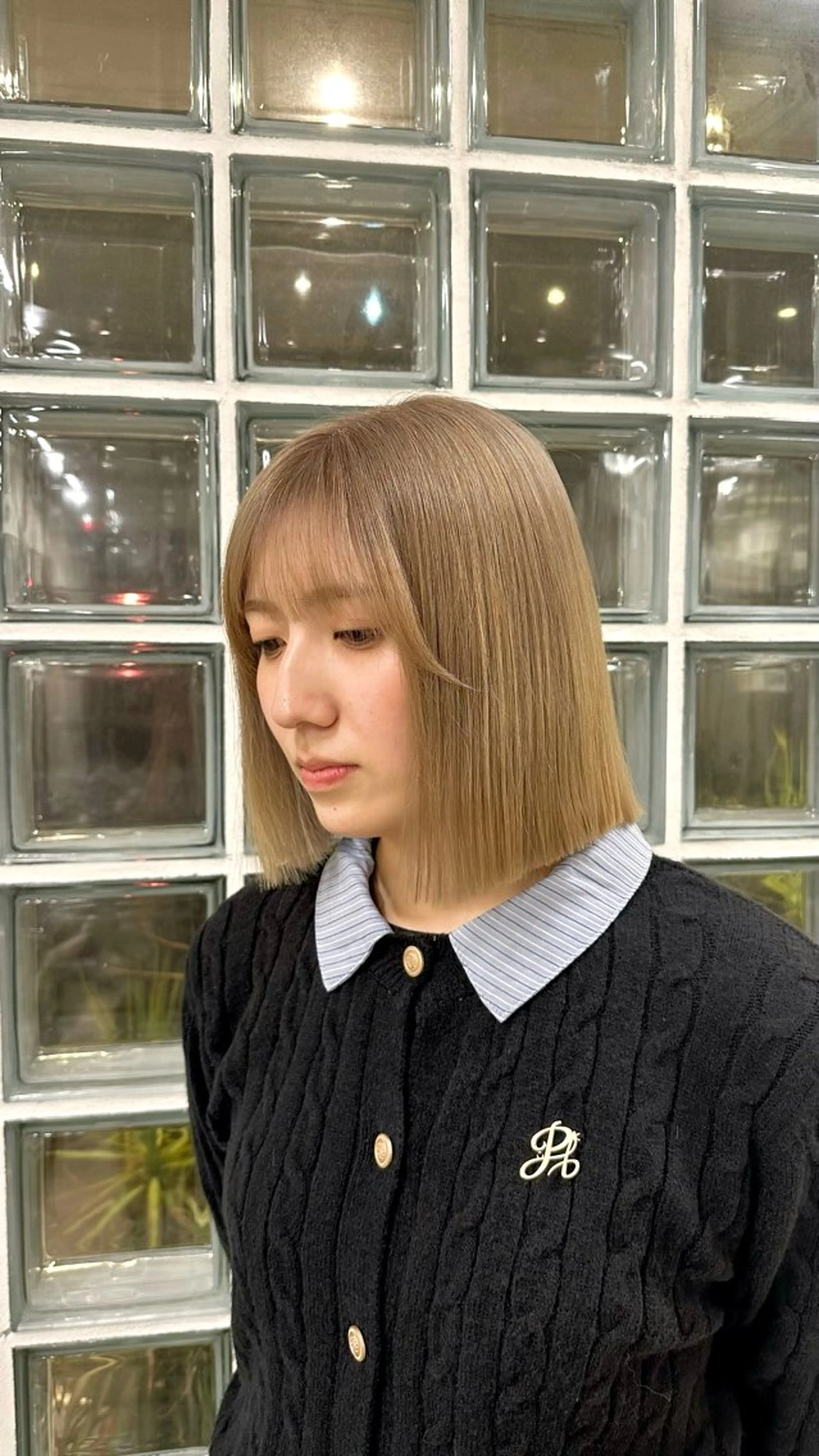 ショート ヘアカラー 遠藤 日和のヘアスタイル