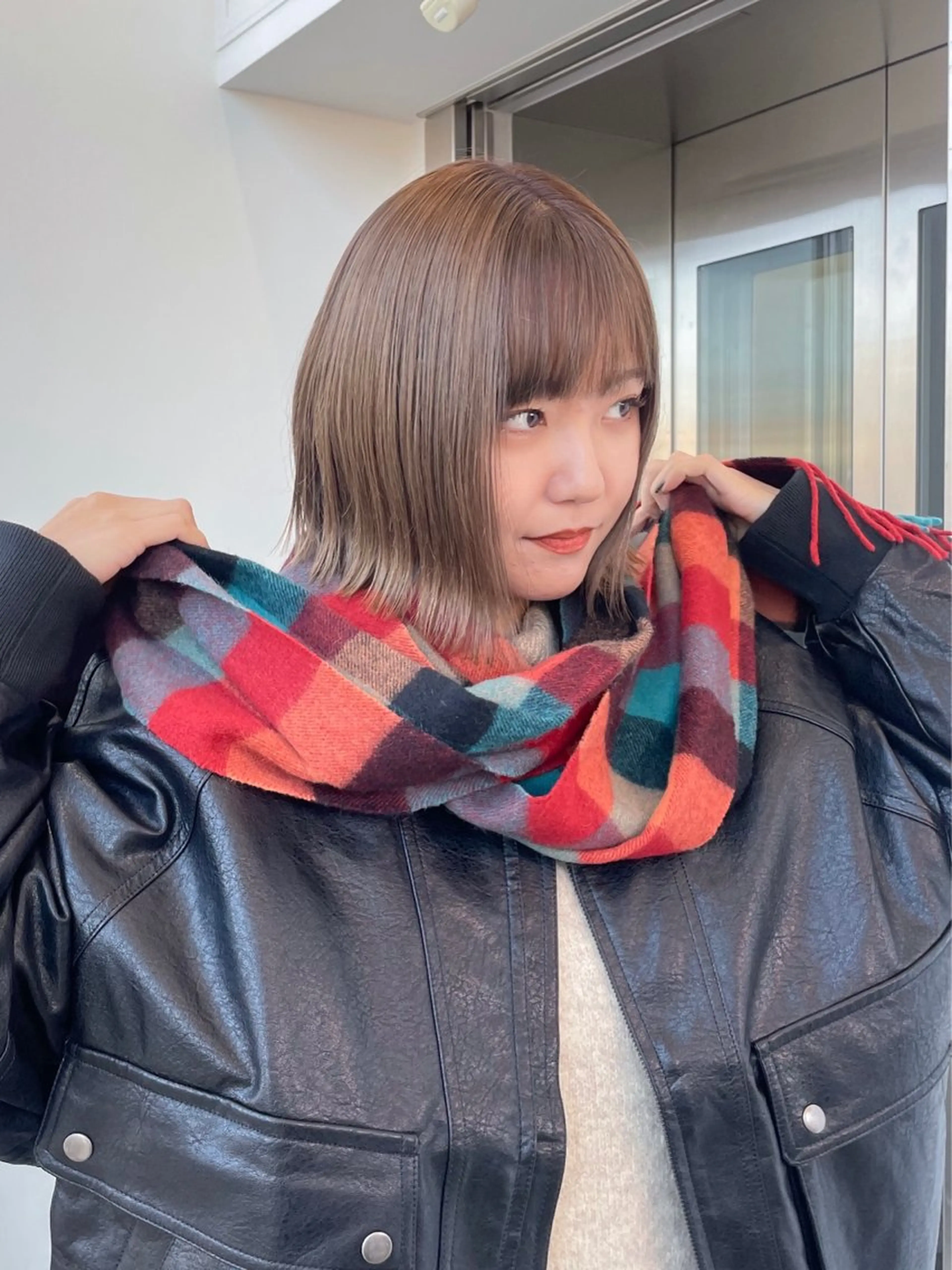 ミディアム カラー ブリーチ 似合わせカット カット ヘアカラー トリートメント レイヤー/ブリーチ ♥️【木坂 桃歌】のヘアスタイル