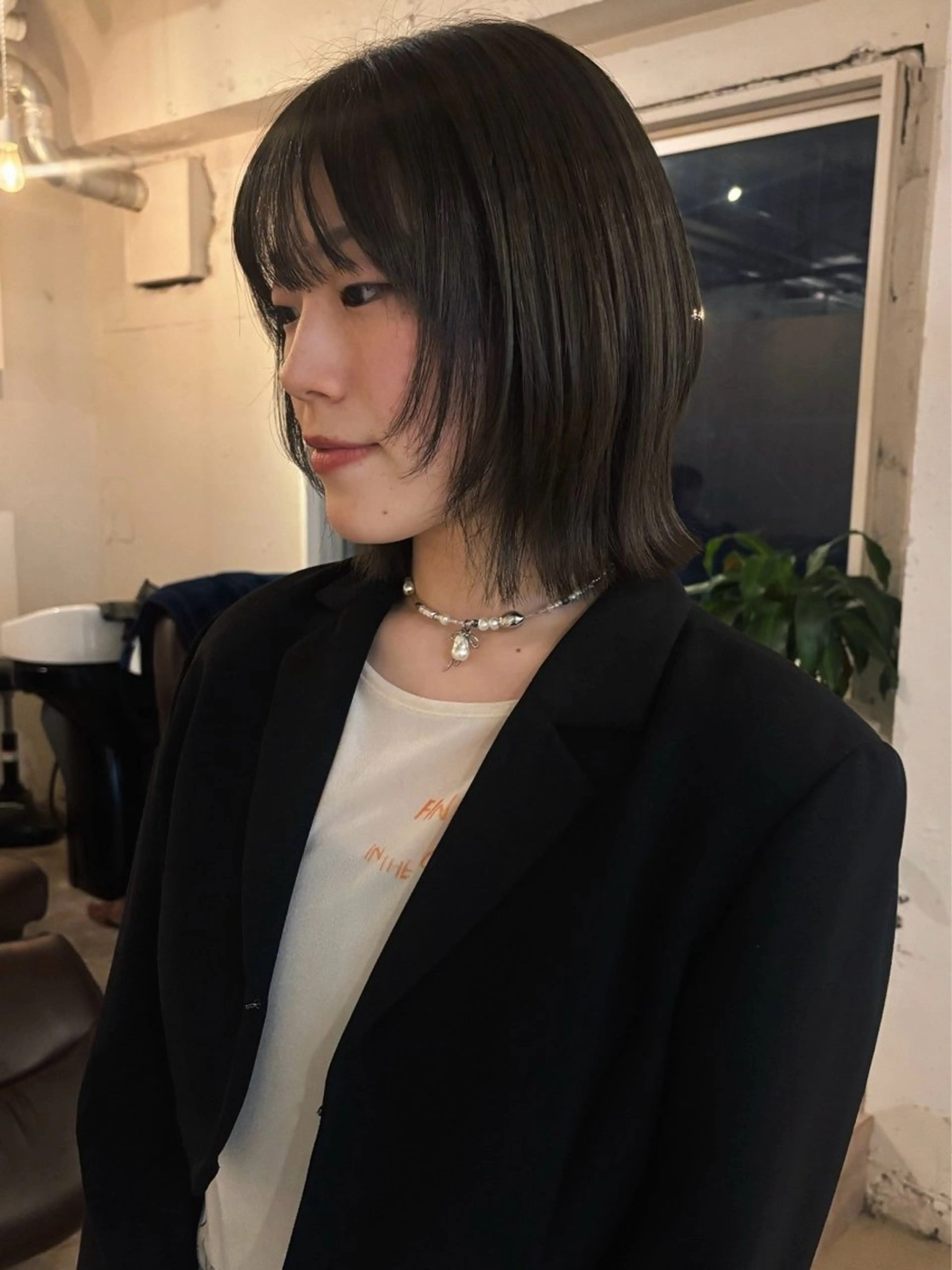 ショート ボブレイヤー ボブ レイヤーカット 似合わせカット カット ヘアカラー トリートメント 🍑透明感hair ・NENE🍑のヘアスタイル