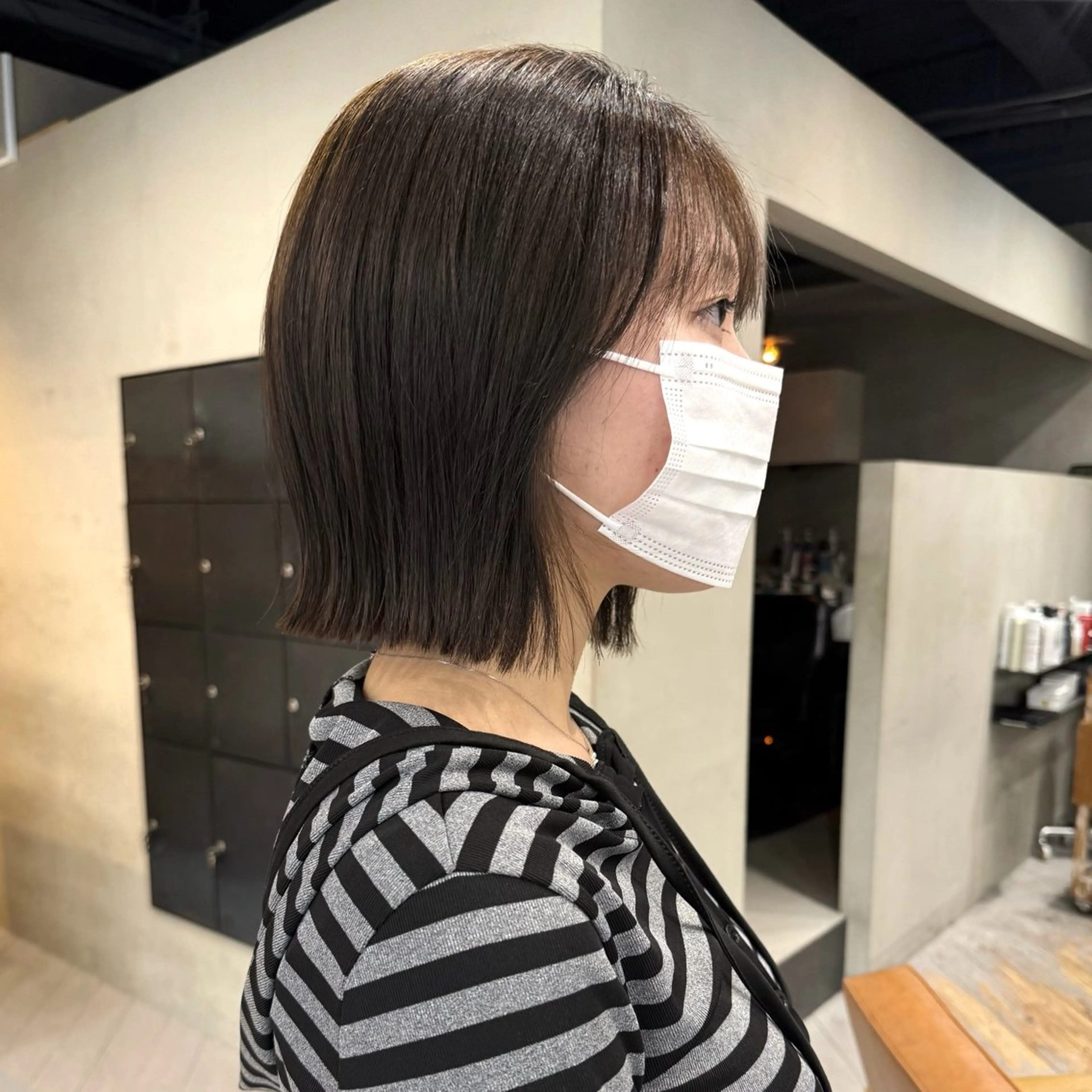 ショート カット 縮毛矯正 ボブ/ミニボブ/ 外はねボブ/ひなこのヘアスタイル