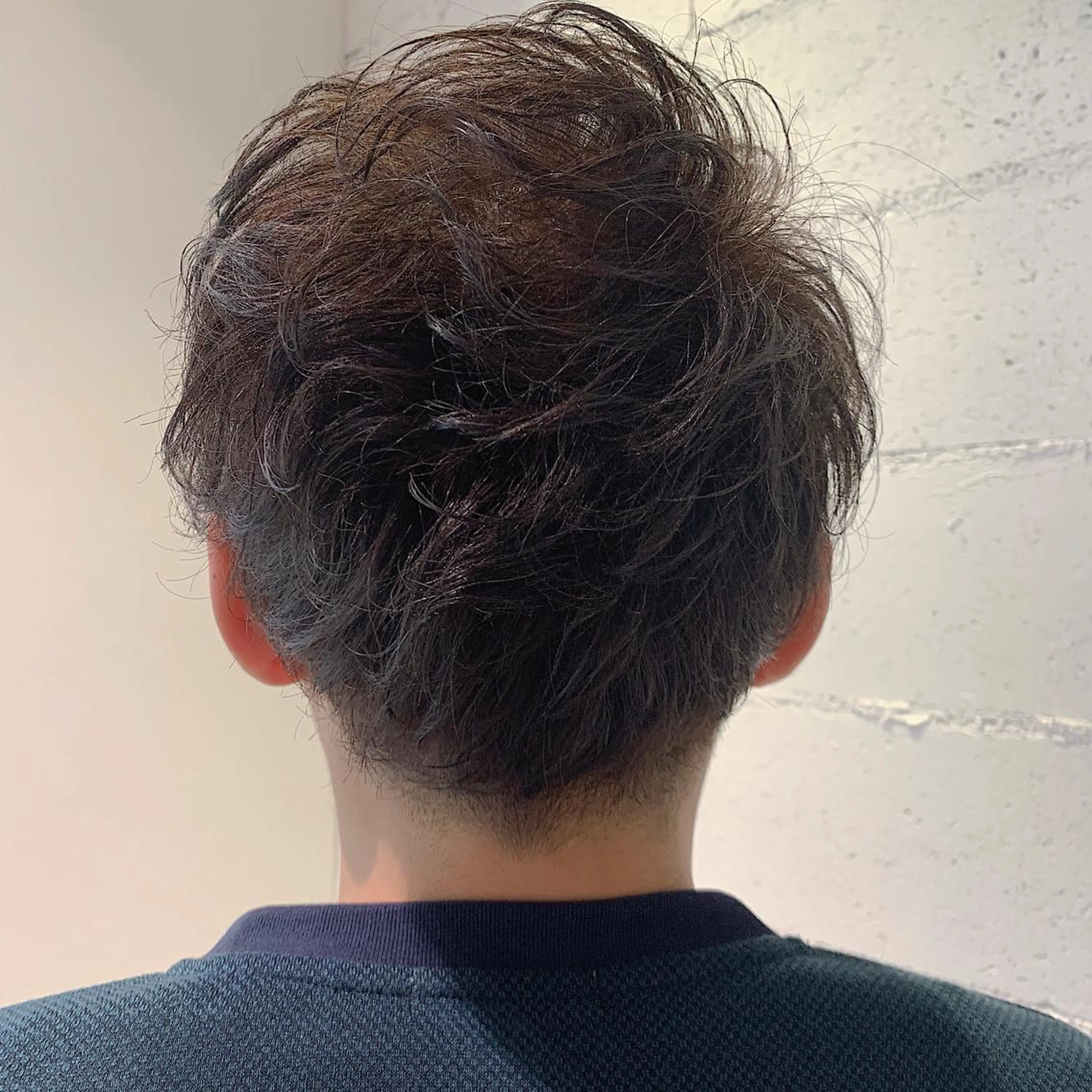 ショート パーマ メンズ カット パーマ トリートメント ayano ．のヘアスタイル