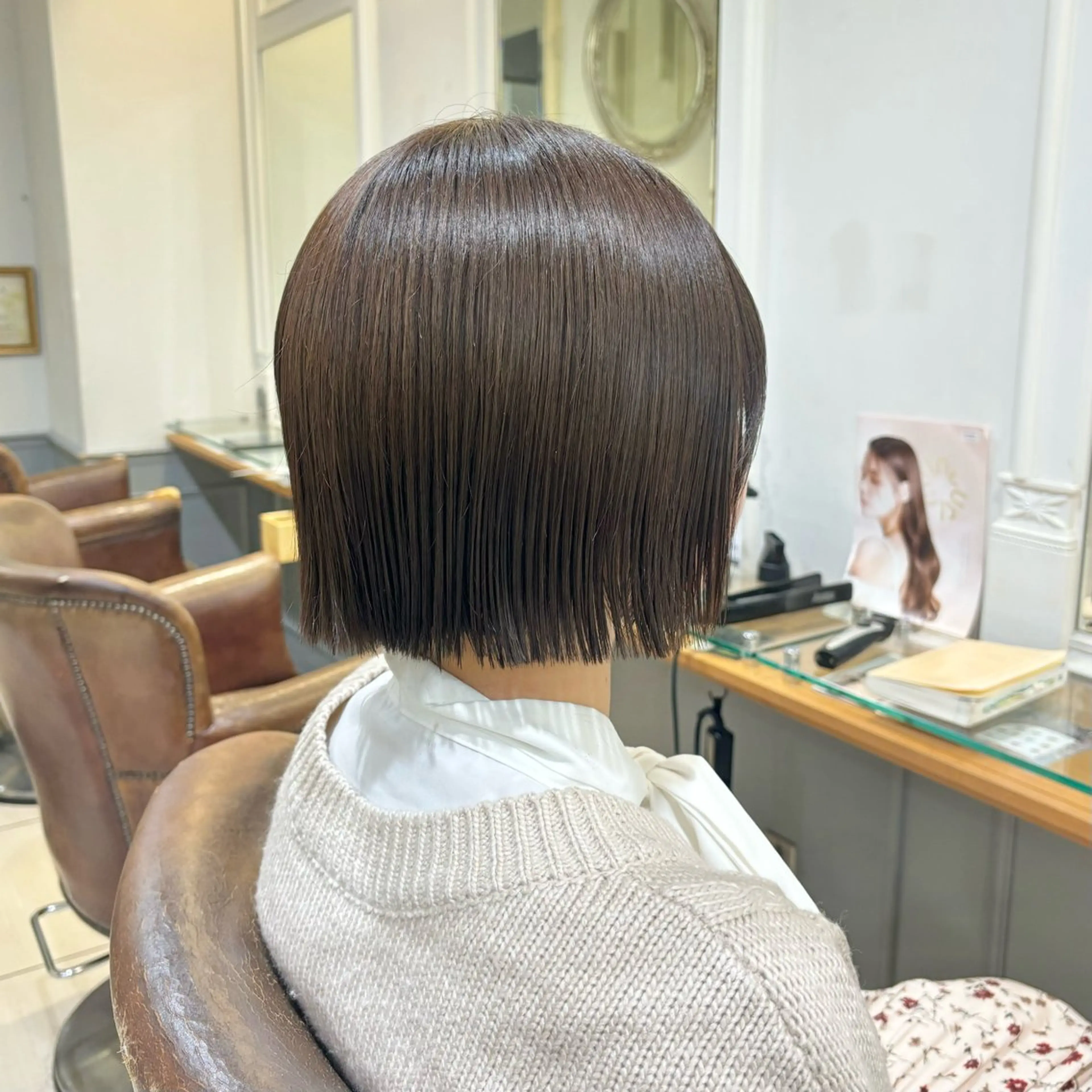 ショート 切りっぱなしボブ ボブ 🫧 nanaco🫧のヘアスタイル