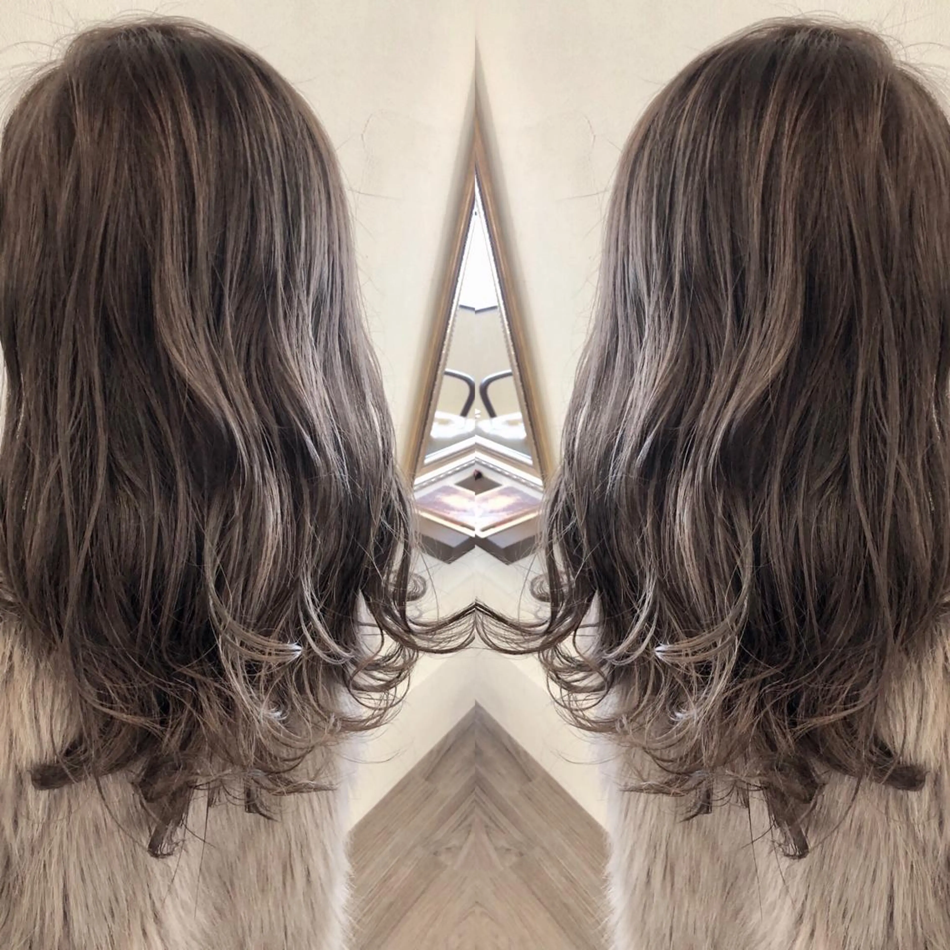 セミロング カラー カット ヘアカラー トリートメント Hair make VERDA所属・宮下 耕平のヘアスタイル