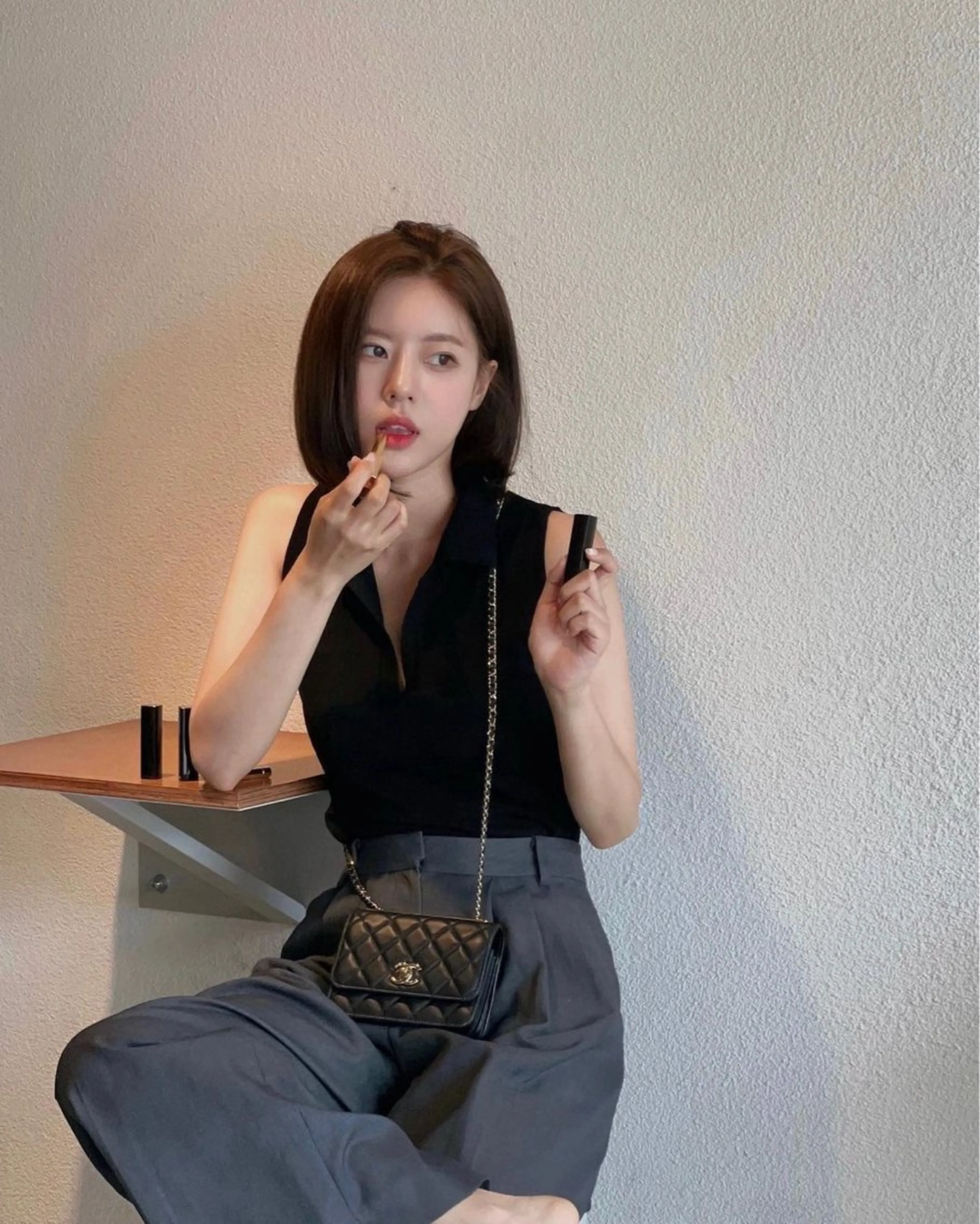 ショート カラー カット ヘアカラー トリートメント 莉乃/縮毛矯正/髪質 改善/艶カラーのヘアスタイル