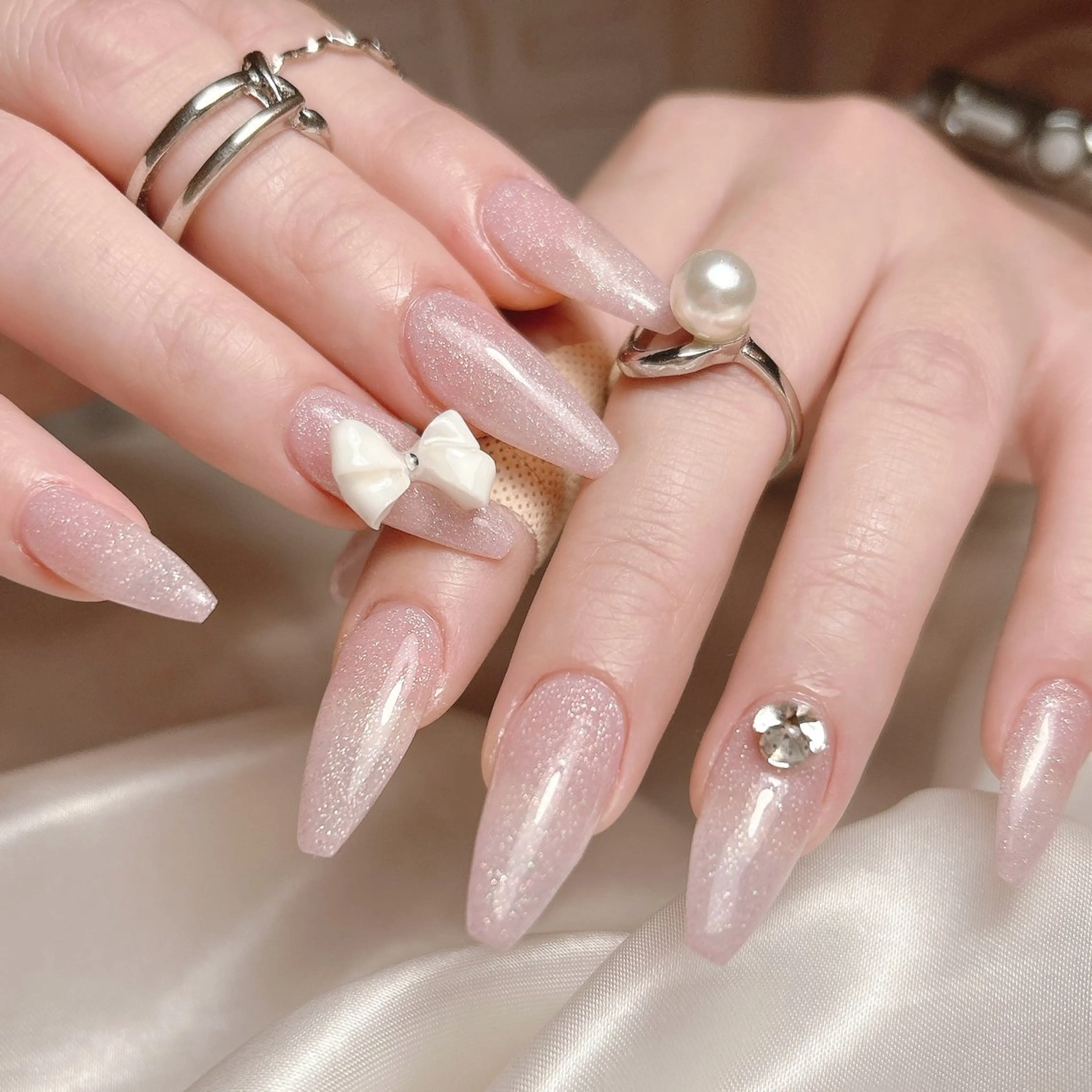 ネイル ピンク シンプルネイル ハンドネイル junna 金山.東別院.上前津のネイルデザイン