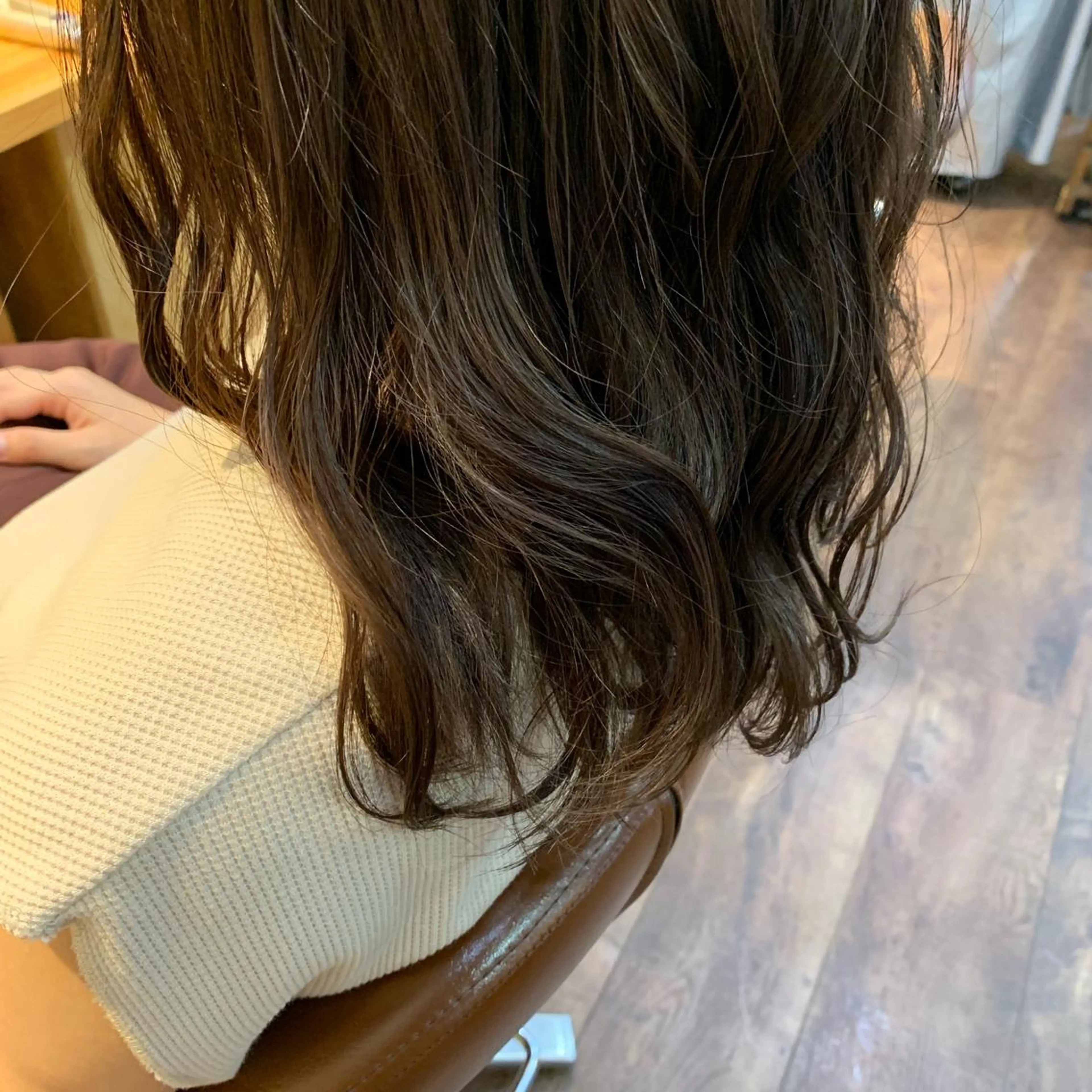 セミロング カラー ベージュカラー mizuho .のヘアスタイル
