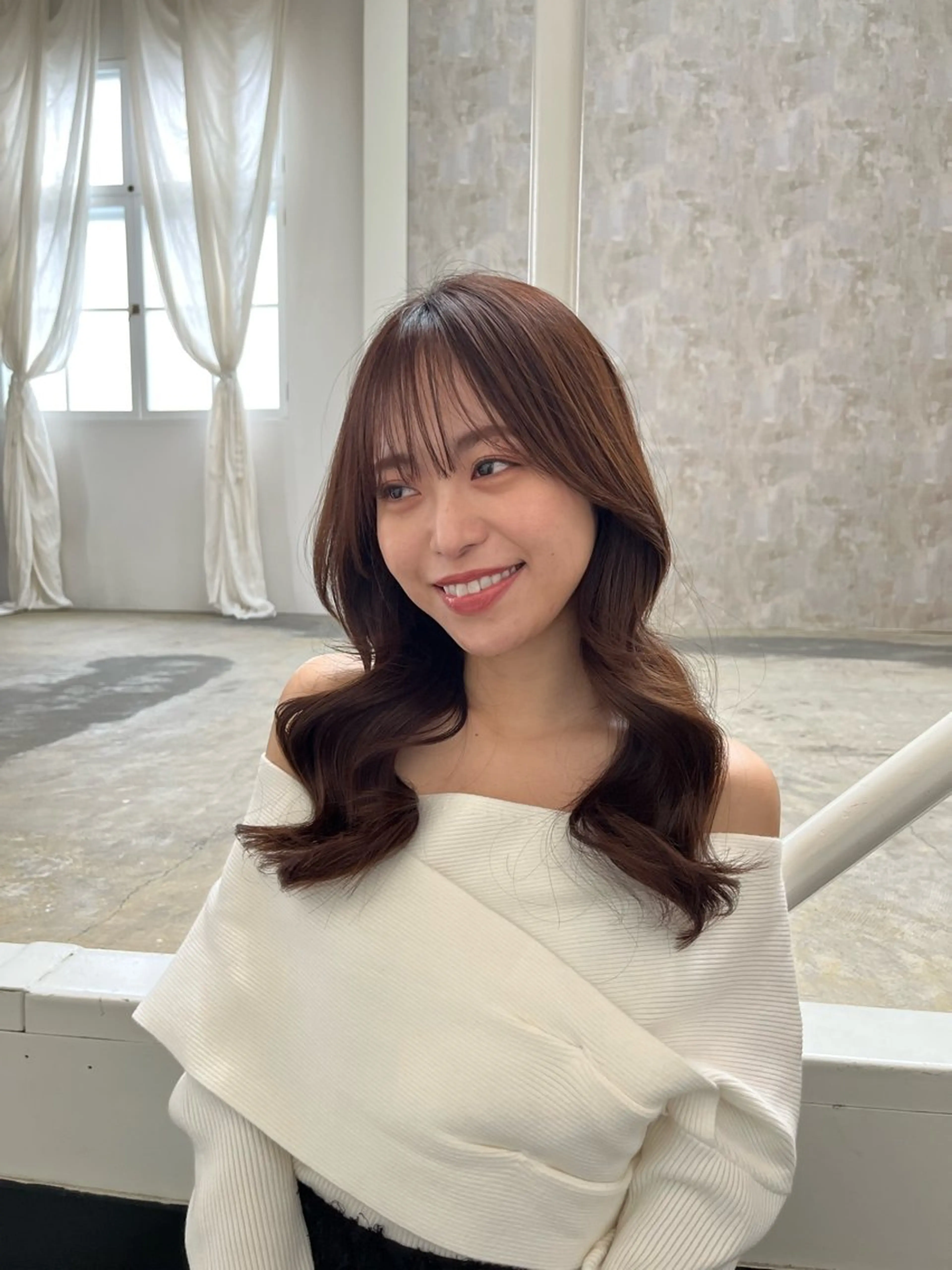 ロング カラー カット ヘアカラー トリートメント 🫧ナオ🫧 /韓国 ヘア/ マンツーマンのヘアスタイル