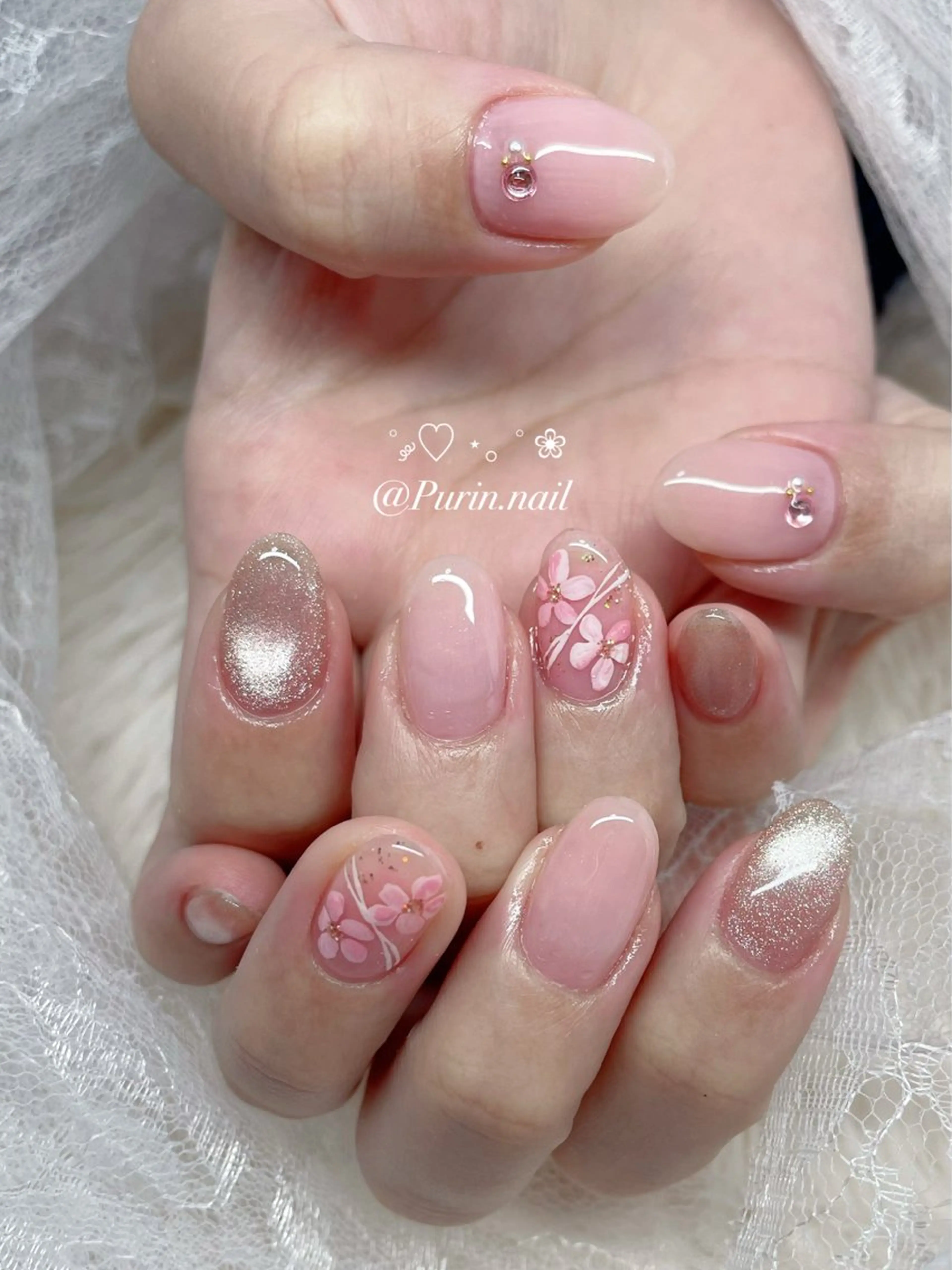 ネイル ハンドネイル Nails by Purin🍮のネイルデザイン