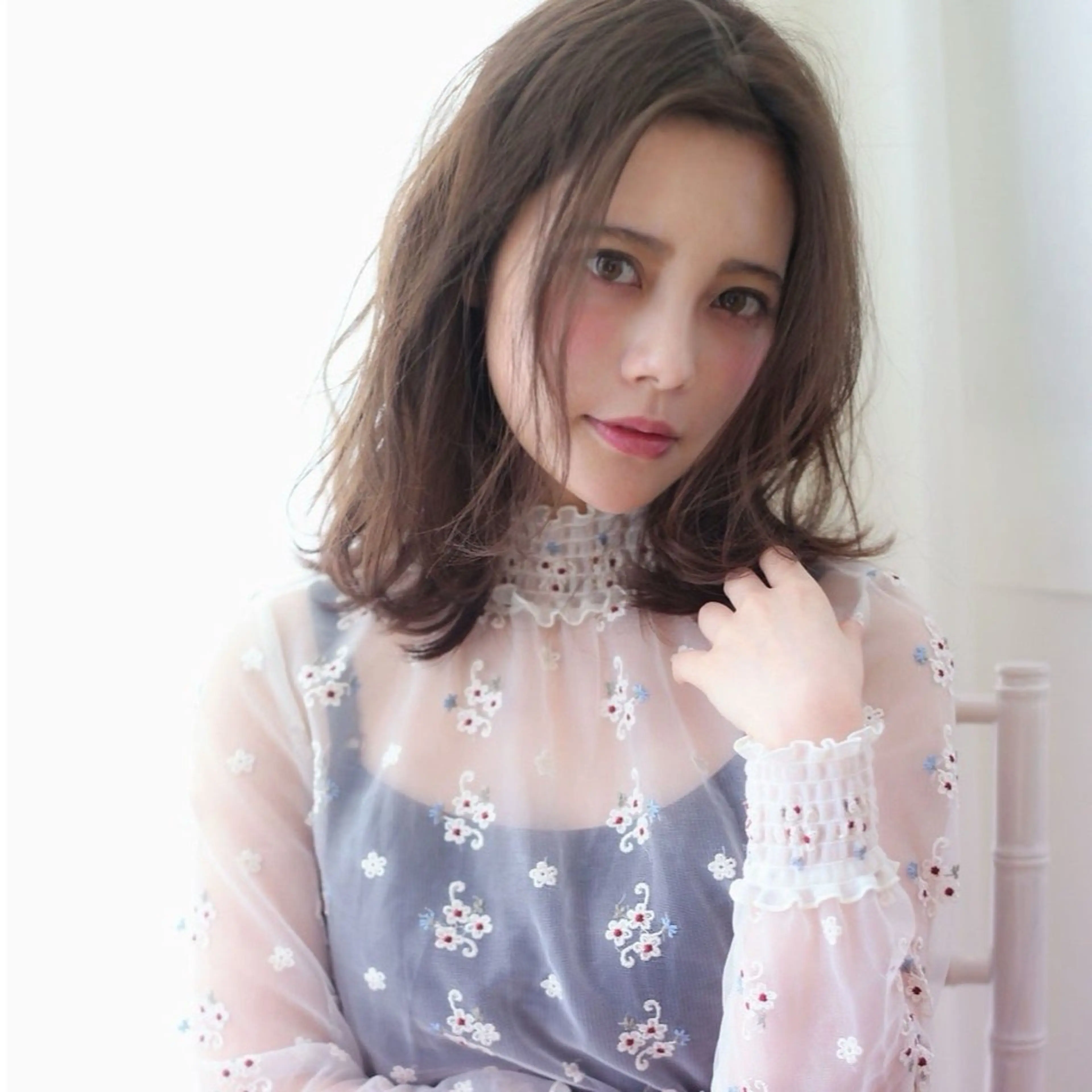 ミディアム カラー パーマ ヘアアレンジ カット ヘアカラー トリートメント VIVIE【ヴィヴィ】所属・髪質改善/韓国風 レイヤー/田村祐樹のヘアスタイル