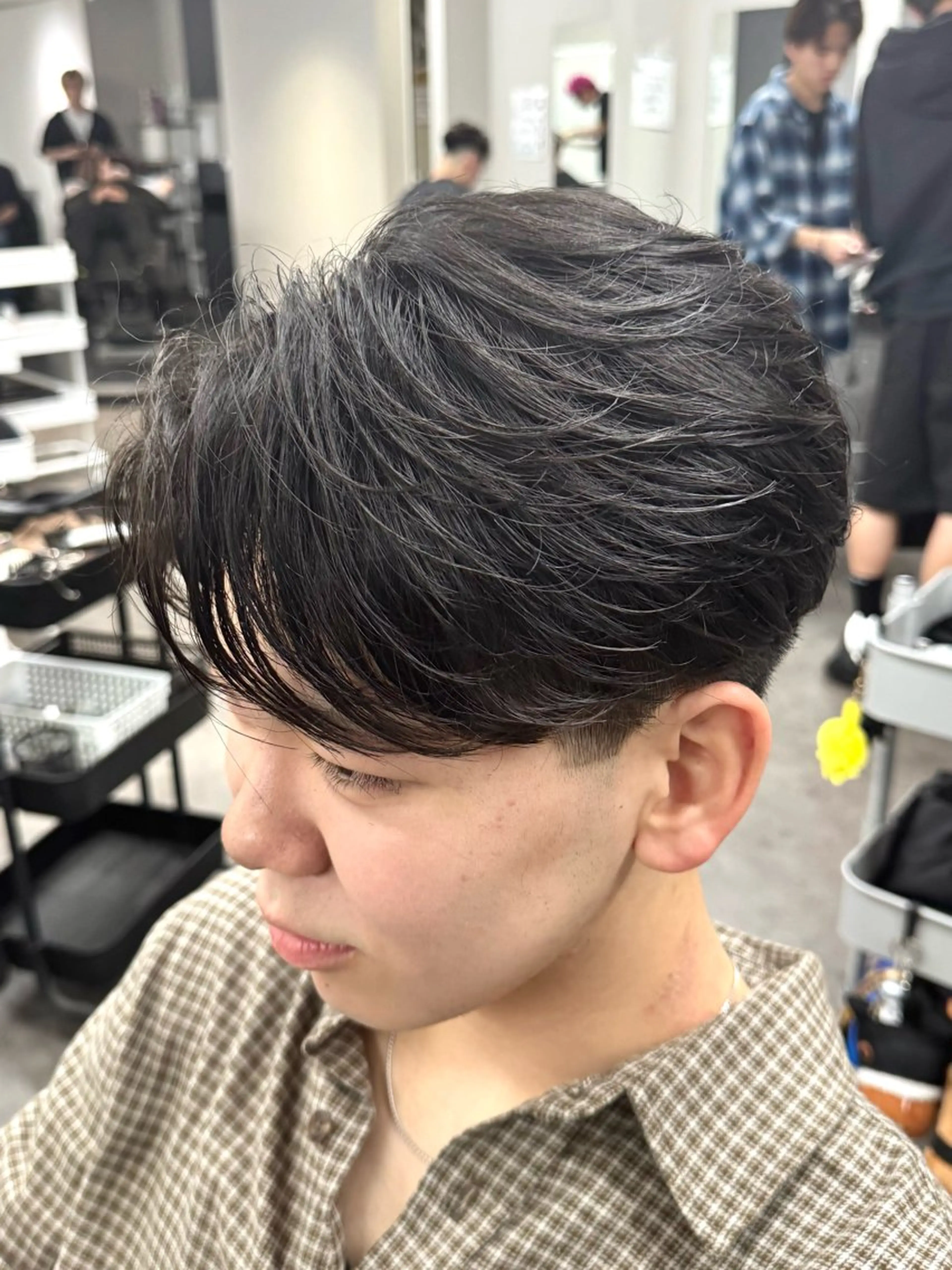 ミディアム カット 立川韓国メンズヘア ニュアンスパーマ安井のヘアスタイル