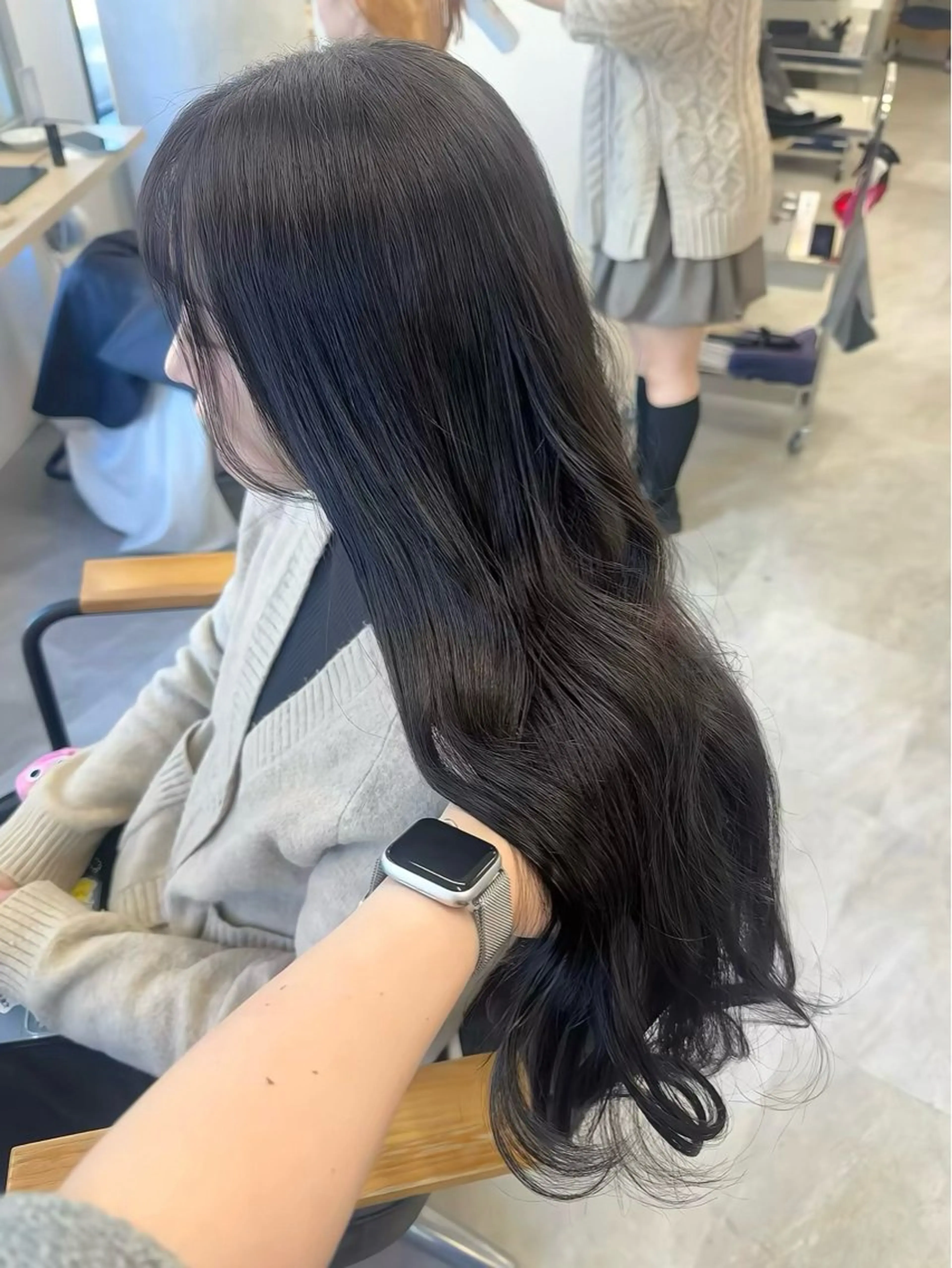 ロング カラー ヘアアレンジ ヘアカラー トリートメント Himawari♡ 柔らかいカラーのヘアスタイル