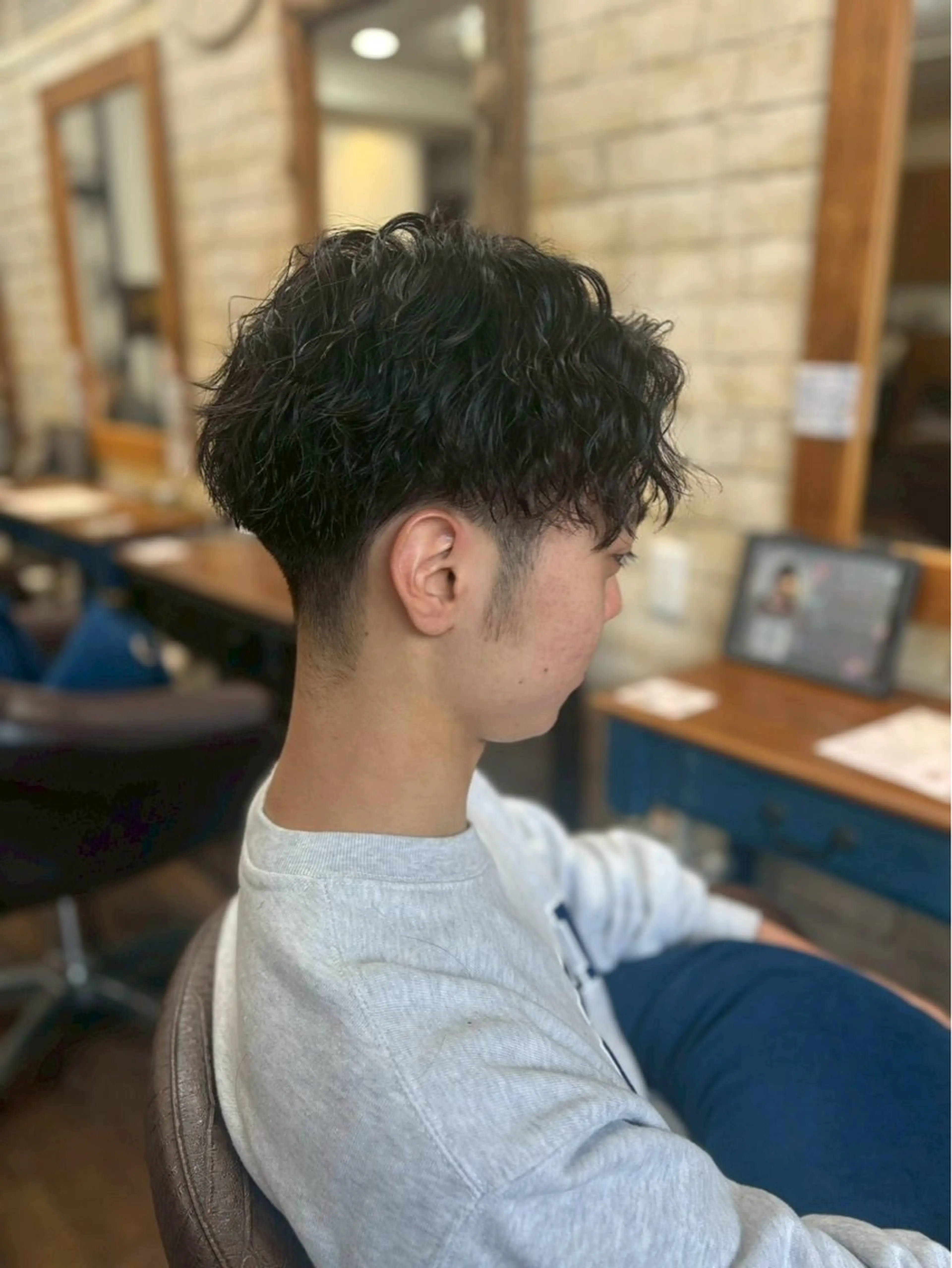 メンズパーマの写真
